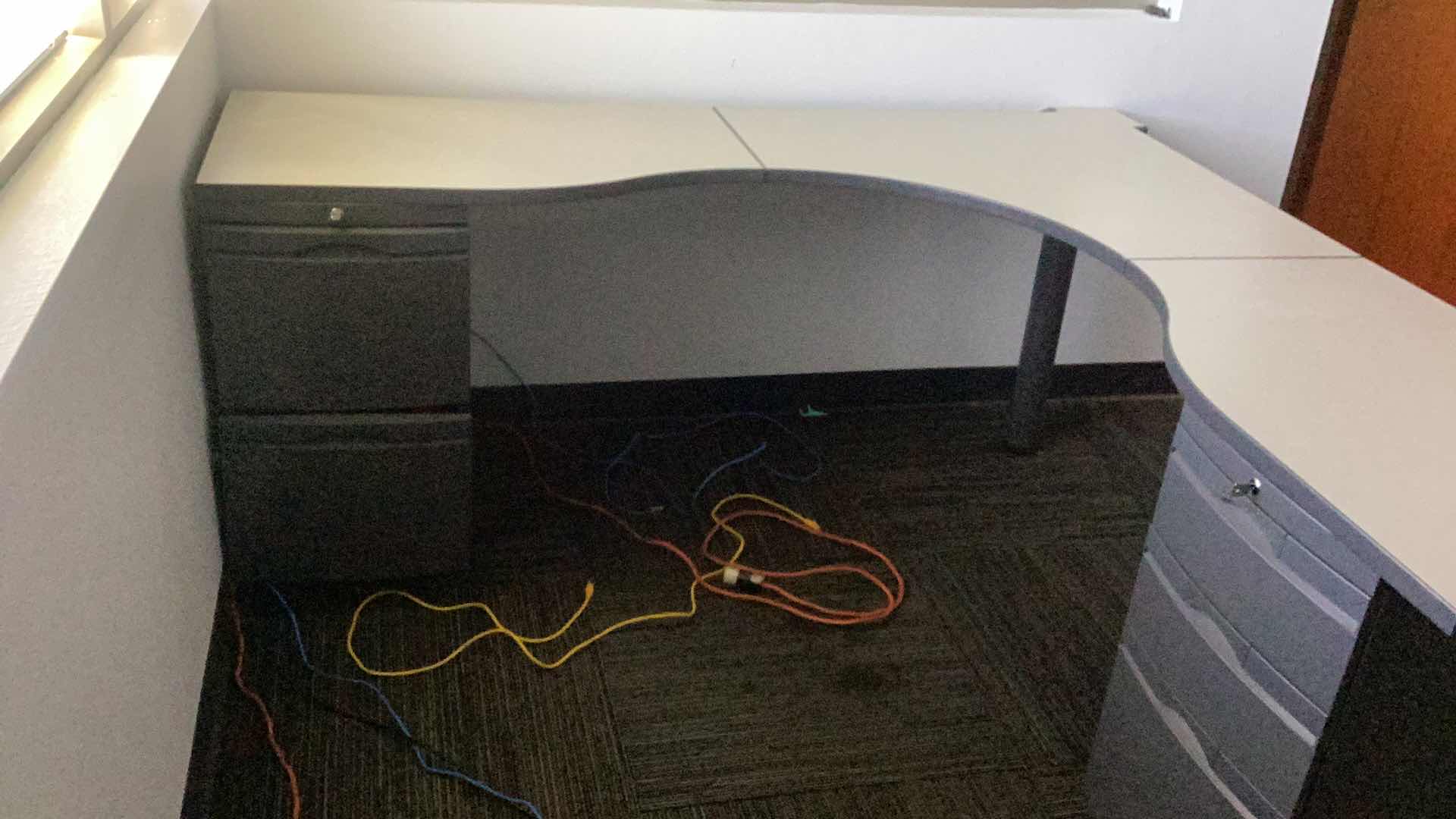 Photo 1 of L SHAPE OFFICE TABLE  72”x72”