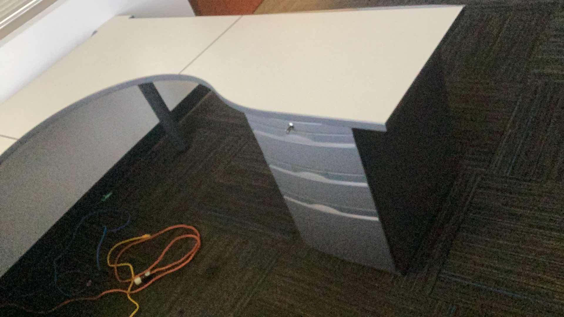 Photo 1 of L SHAPE OFFICE TABLE  72”x72”