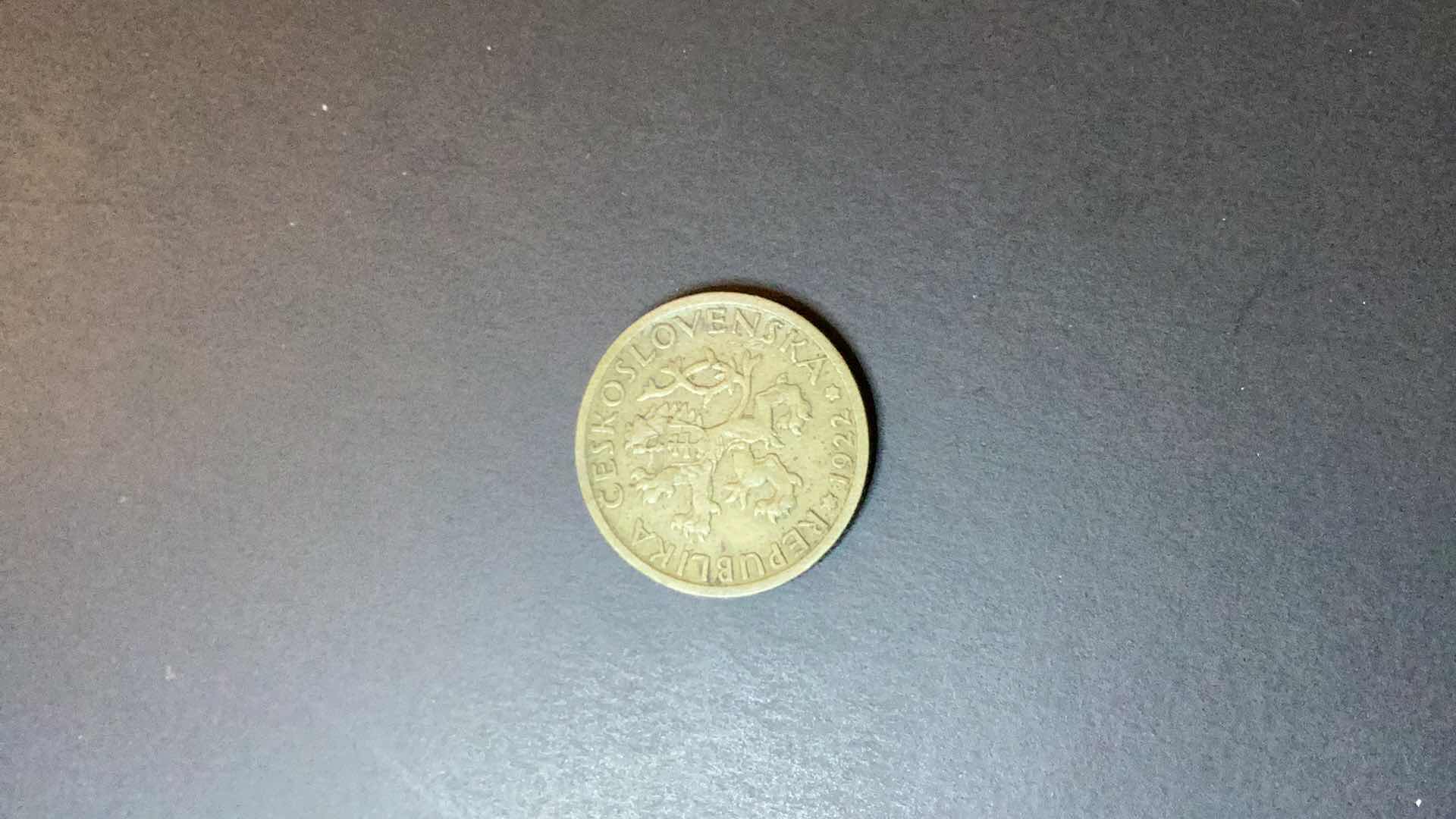 Photo 1 of CZECHOSLOVAKIA 1922 1 KORUNA