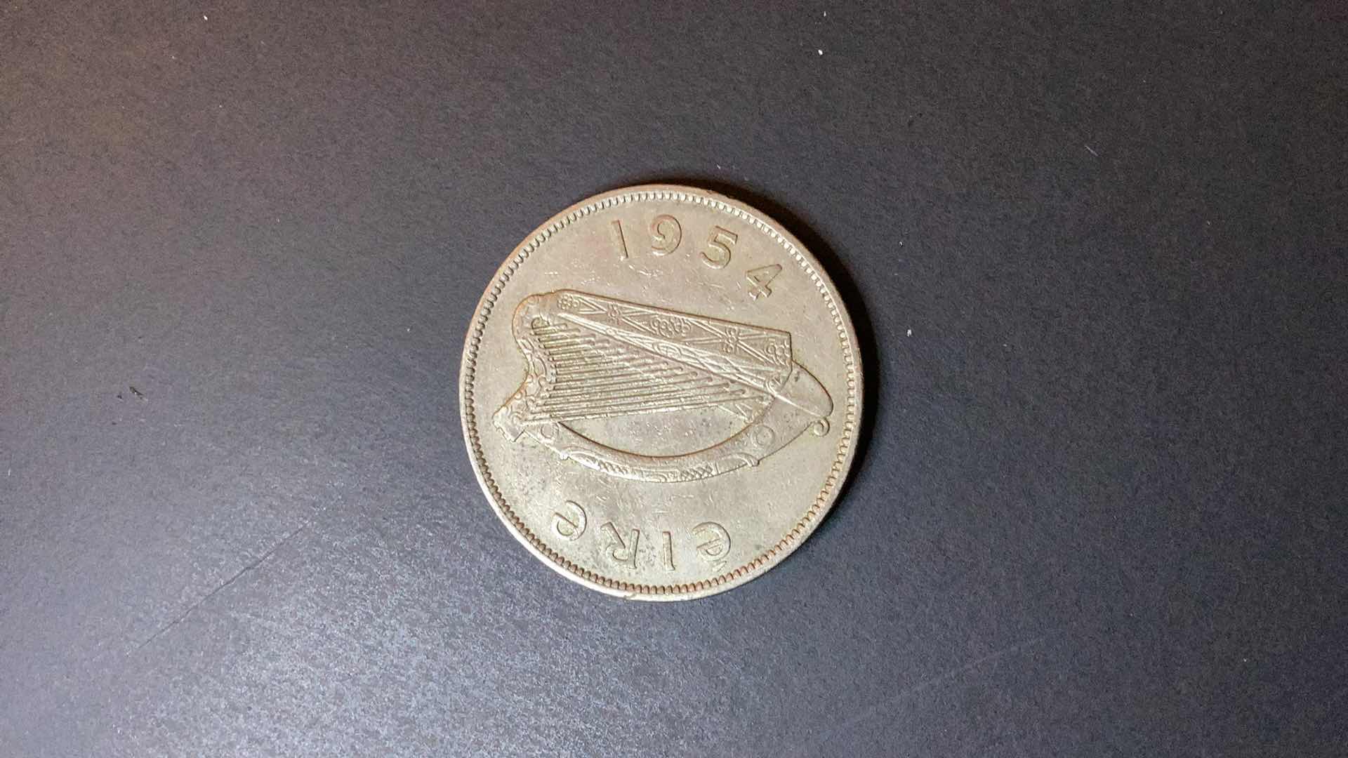 Photo 1 of IRELAND 1954 HALF COROIN