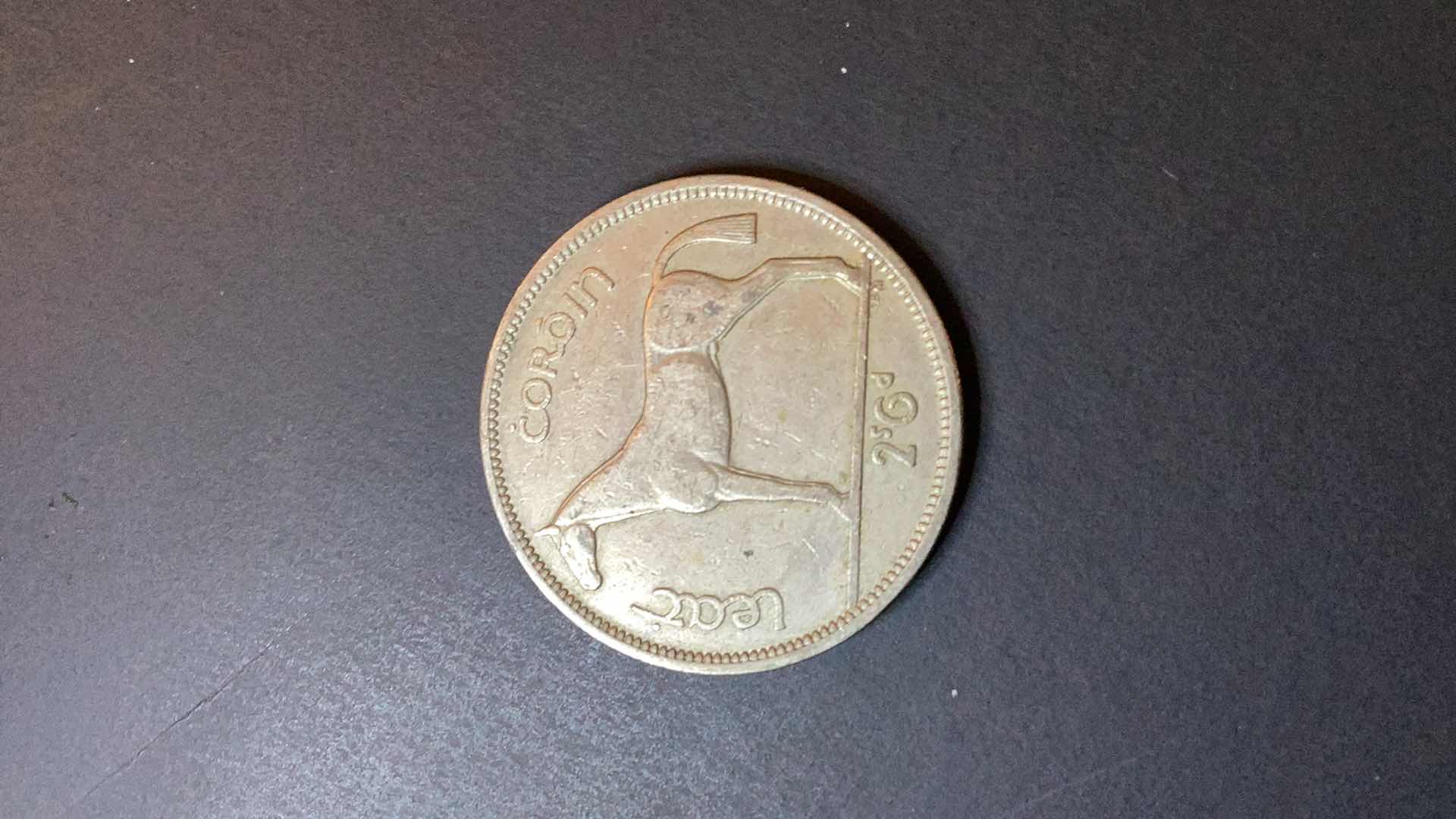 Photo 1 of IRELAND 1954 HALF COROIN