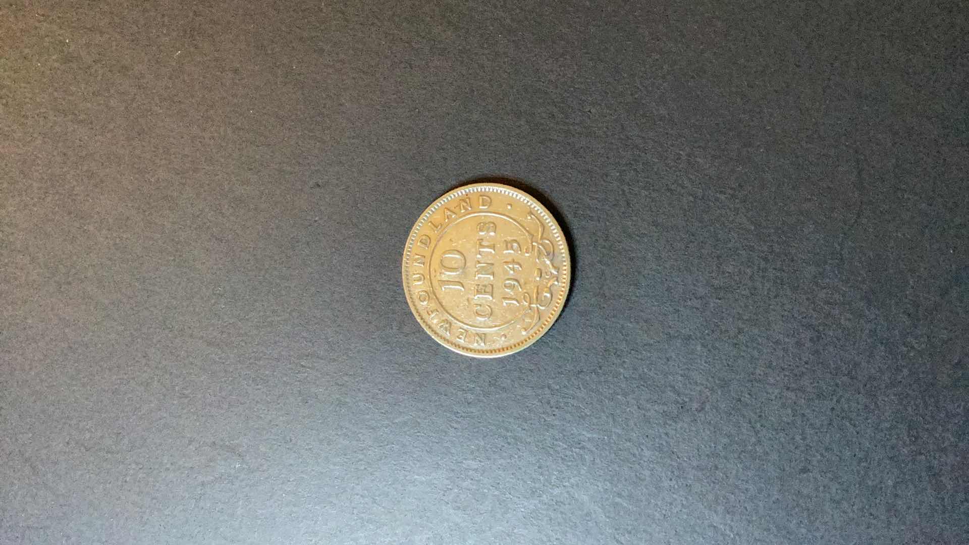 Photo 1 of NEWFOUNDLAND 1945 10 CENTS