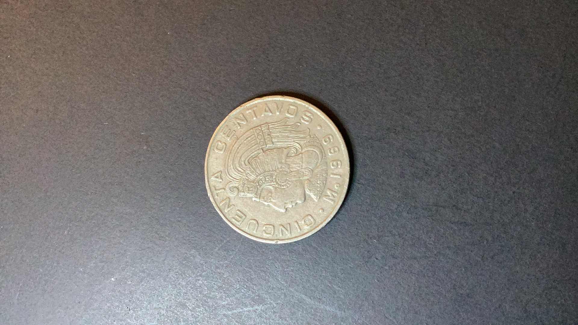 Photo 1 of MEXICO 1969 50 CENTAVOS