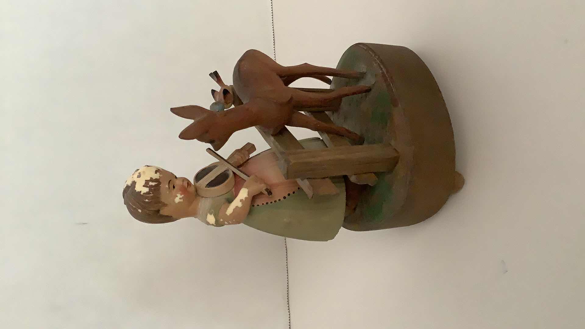 Photo 1 of ANTIQUE FIGURE MUSIC BOX