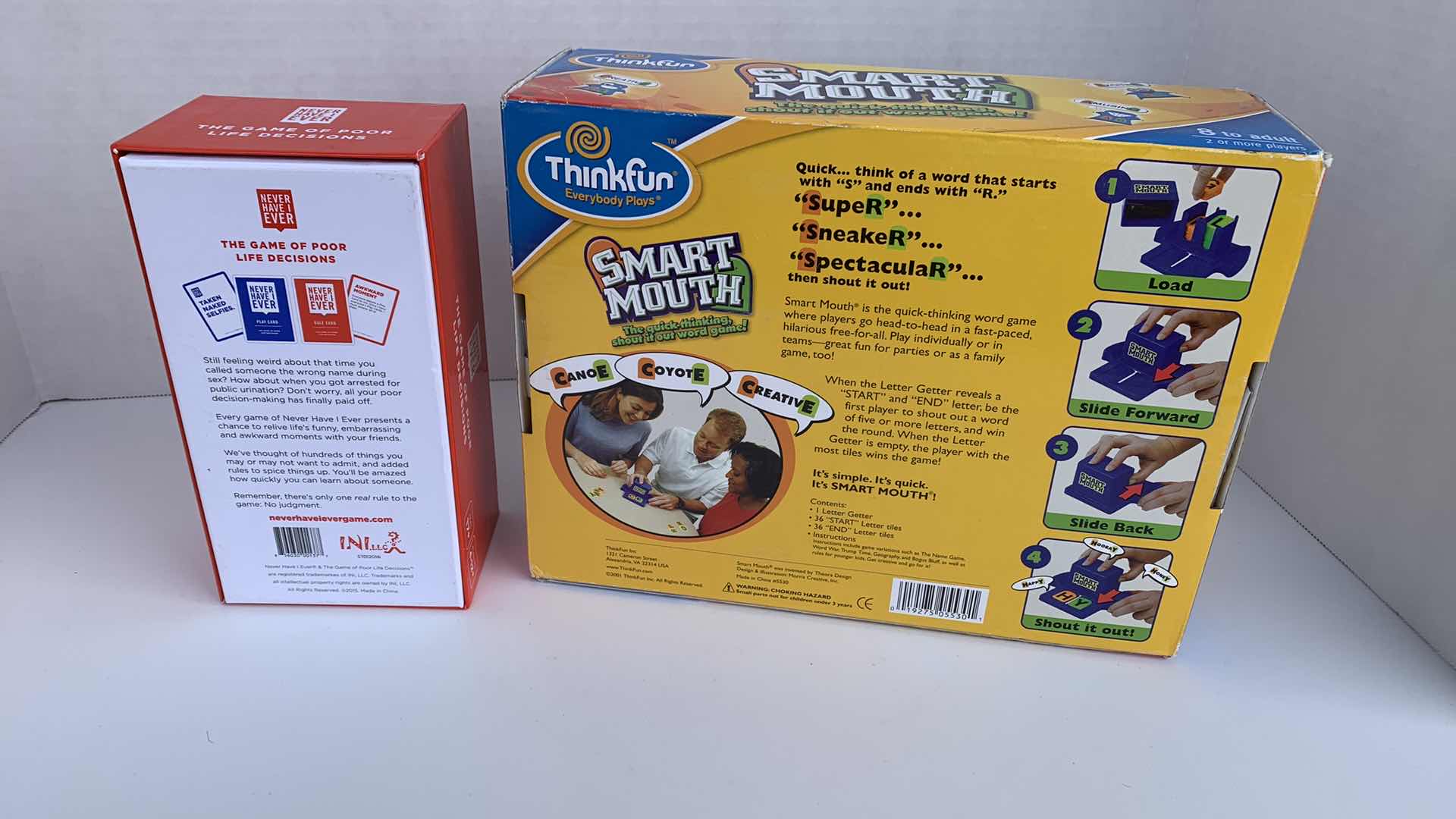 Photo 1 of GAMES: NEVER HAVE I, AND SMART MOUTH