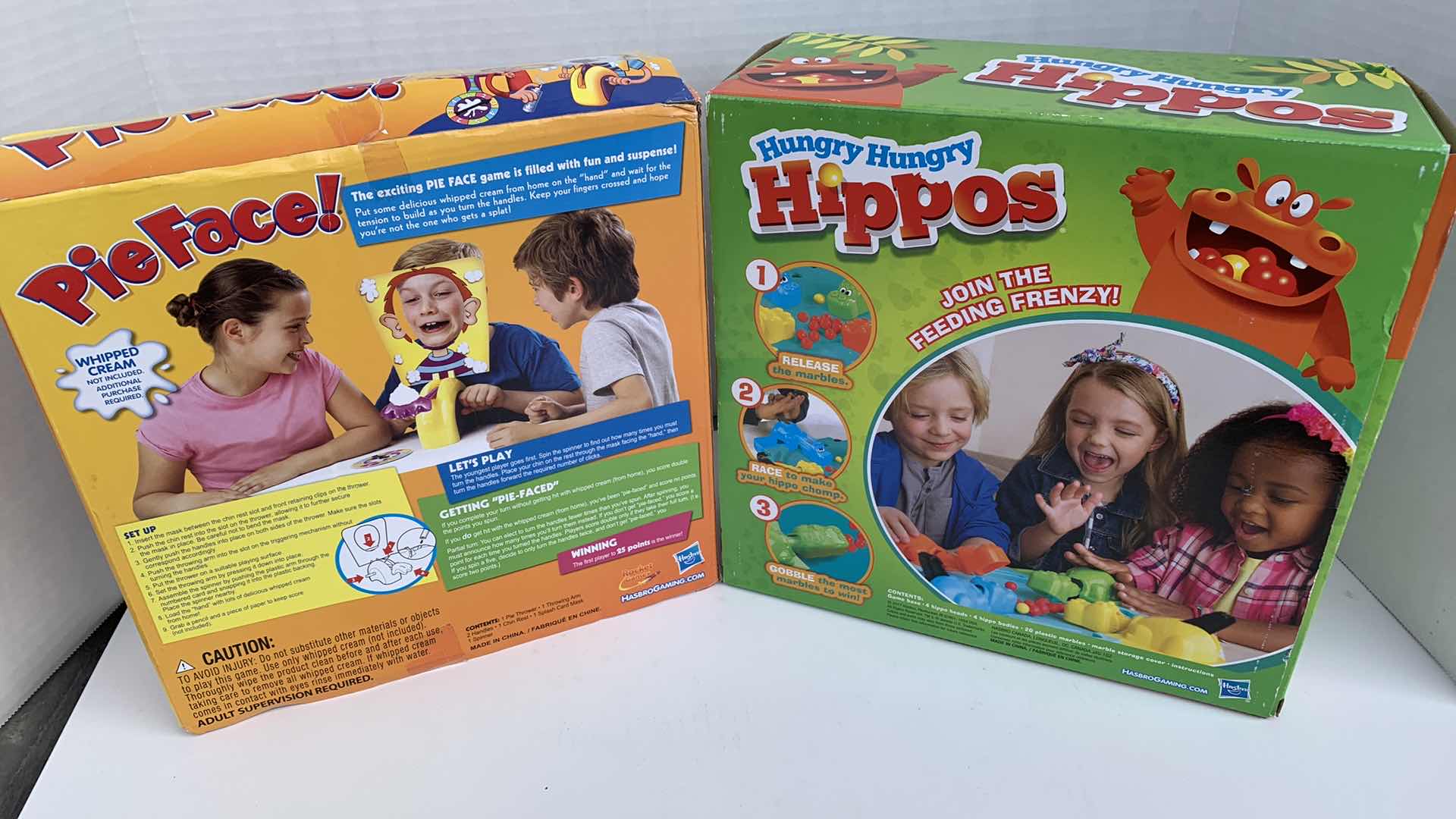 Photo 1 of HUNGRY HIPPOS AND PIE FACE GAME