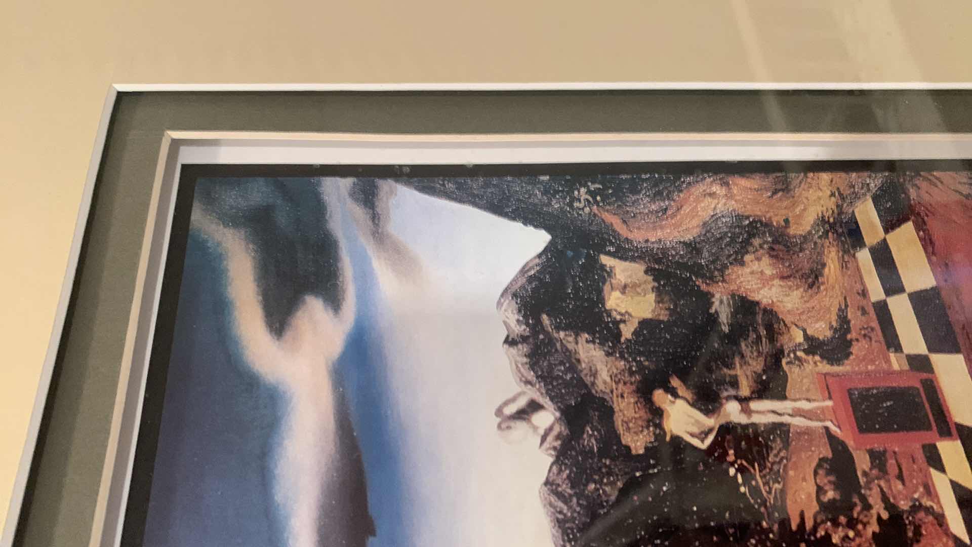 Photo 1 of SALVADOR DALI THE METAMORPHOSIS OF NARCISSUS MATTED PRINT 35” X 29”