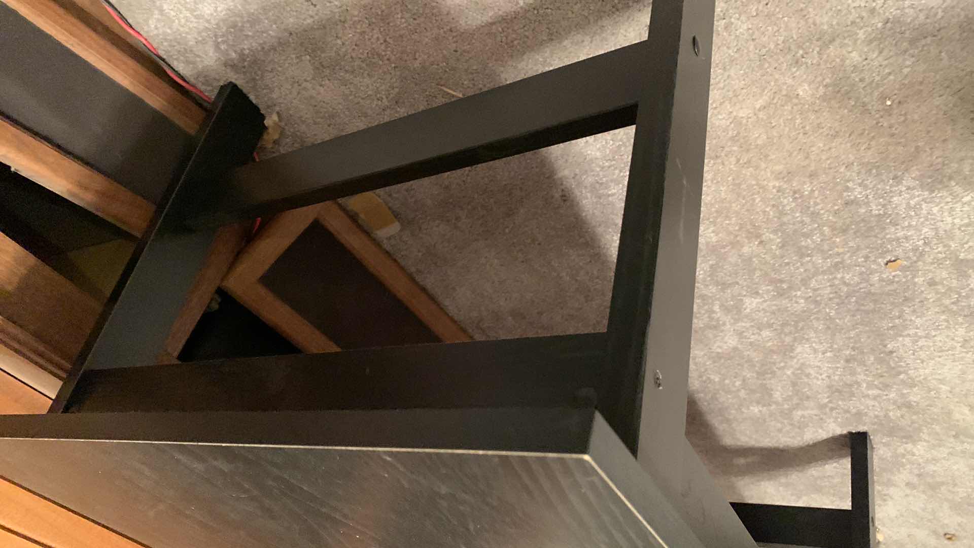 Photo 1 of BLACK WOODEN COFFEE TABLE 32” X 20” H 16”