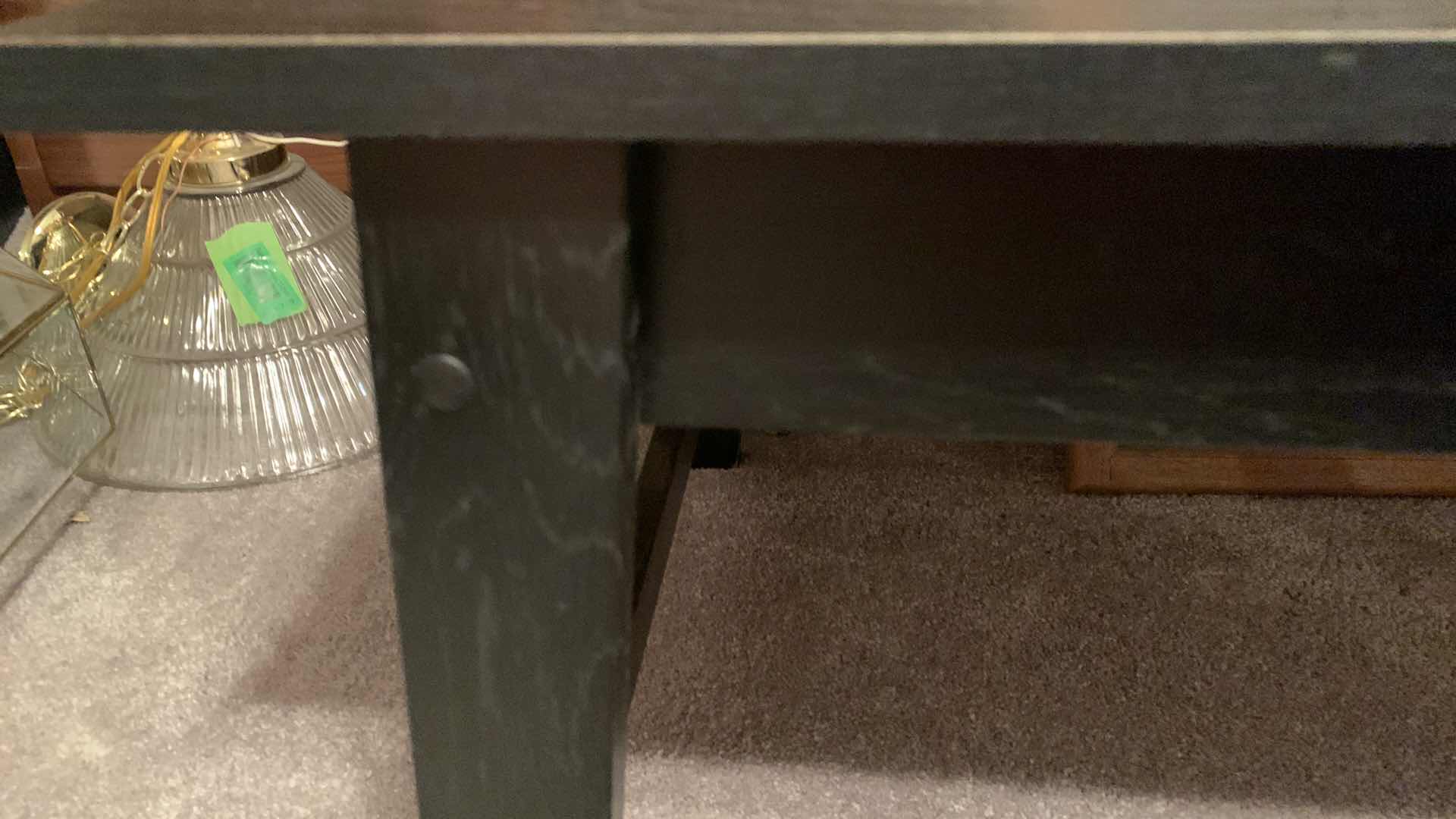 Photo 1 of BLACK WOODEN COFFEE TABLE 32” X 20” H 16”