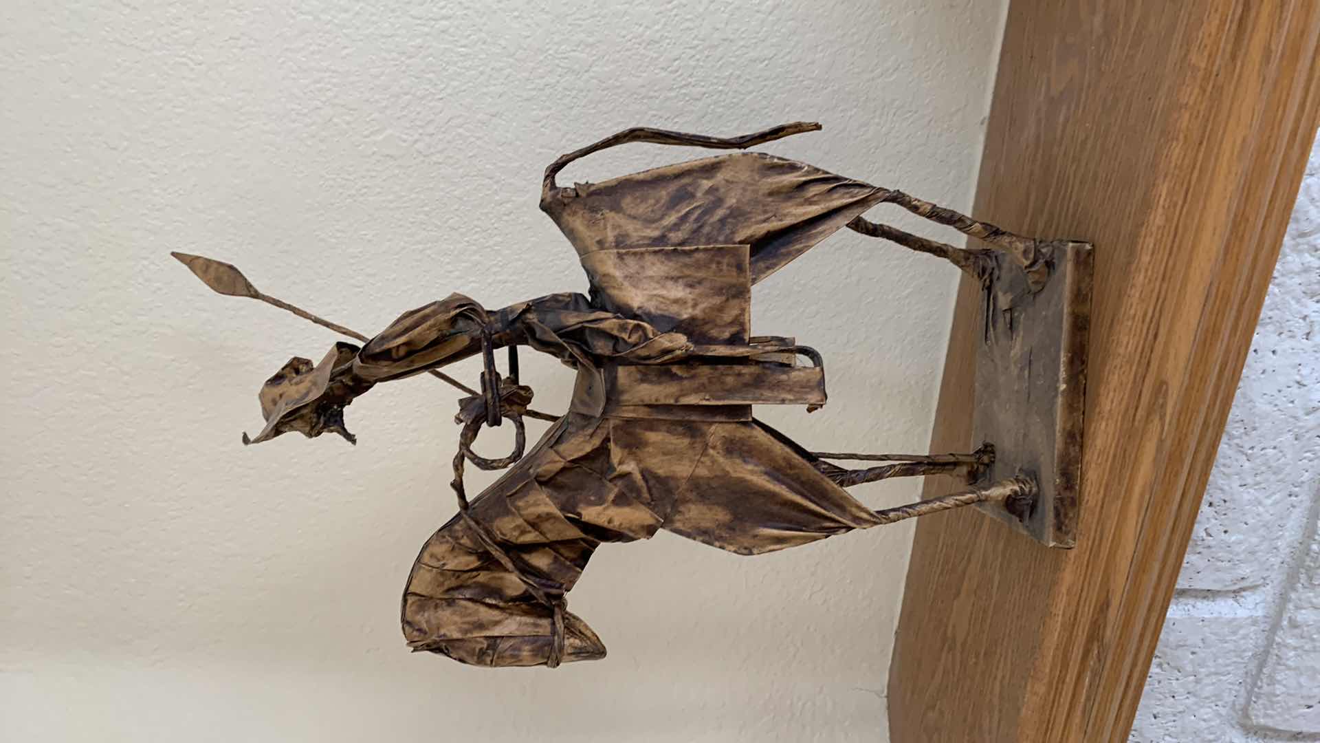 Photo 1 of DON QUIXOTE PAPER MACHE SCULPTURE