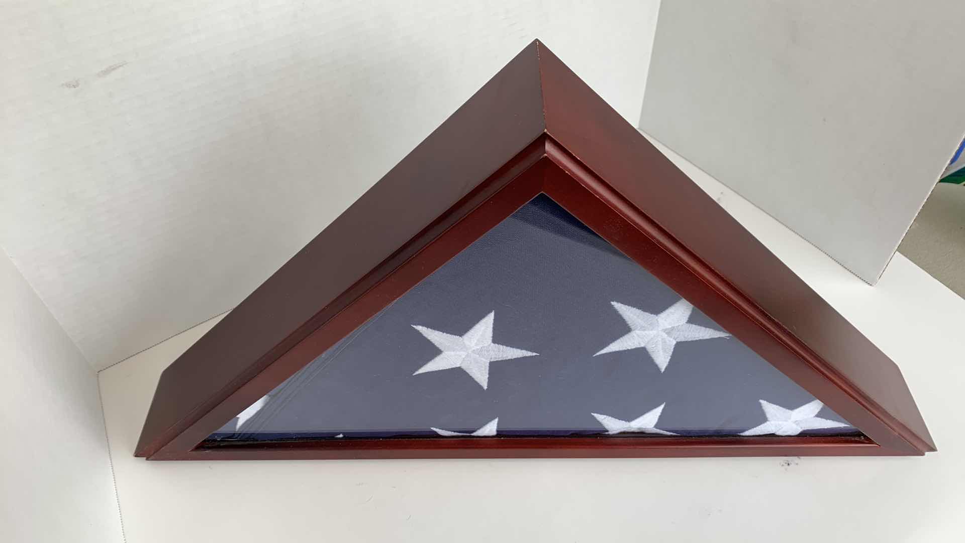 Photo 1 of HONORARY AMERICAN FLAG IN ROSEWOOD BOX 12”x 24”