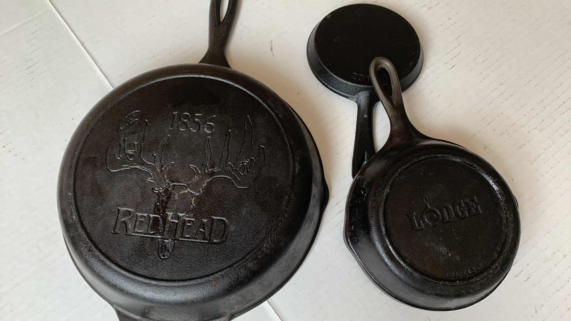 Photo 1 of 3 CAST IRON SKILLETS