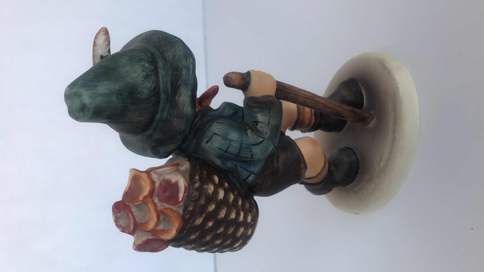 Photo 1 of HUMMEL BOY WITH WALKING STICK AND BASKET ON BACK
