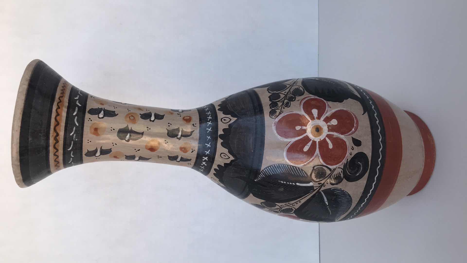 Photo 1 of 3 HAND PAINTED CERAMIC VASES 15”, 19”, AND 21” Ht
