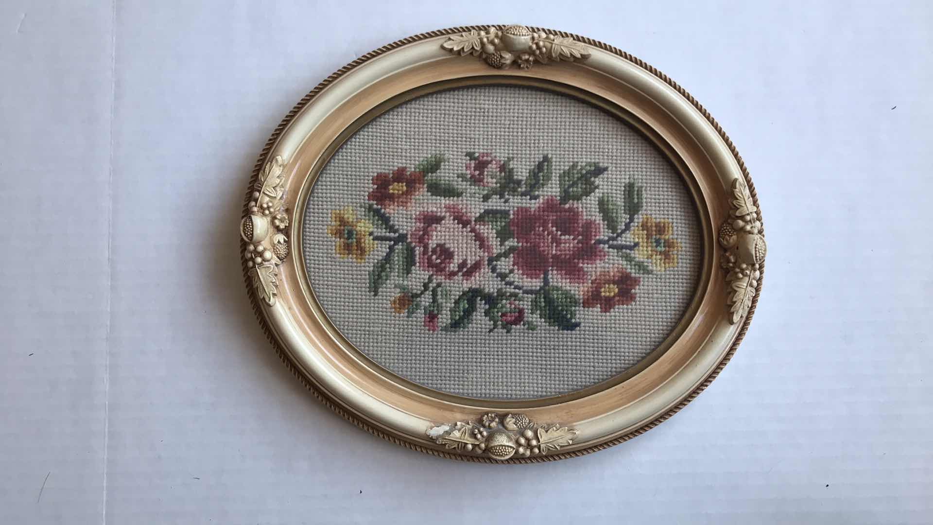 Photo 1 of FRAMED NEEDLEPOINT WALL HANGINGS - UP TO 12” EACH