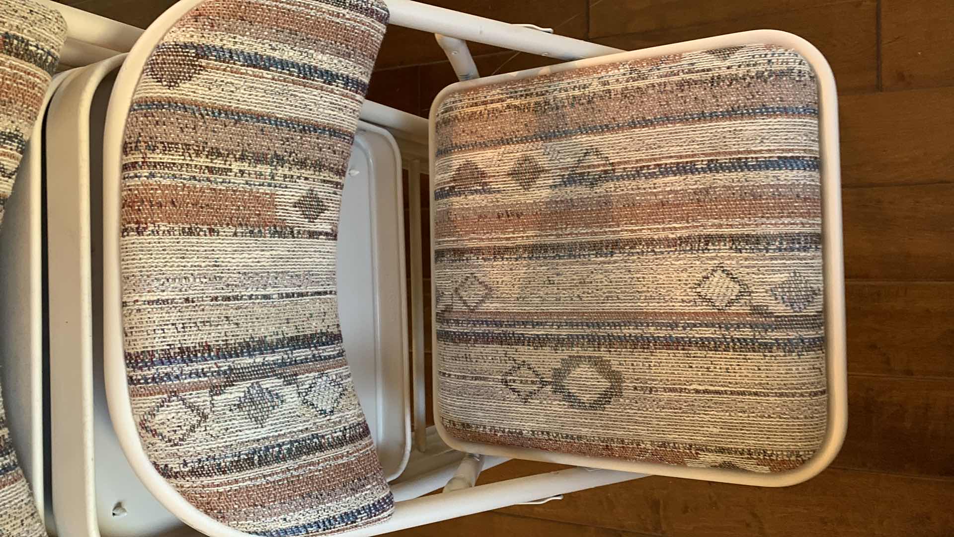 Photo 1 of FOUR UPHOLSTERED FOLDING CHAIRS