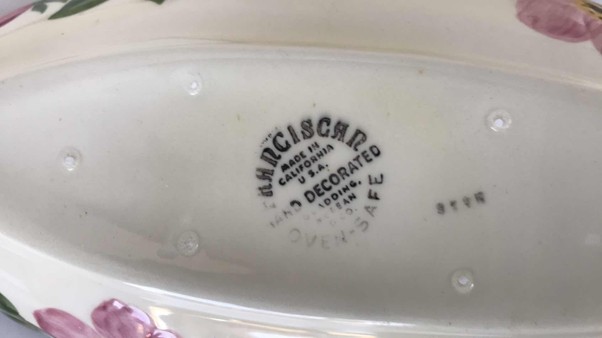 Photo 1 of FRANCISCAN DESIGN, HAND DECORATED SERVING PIECES