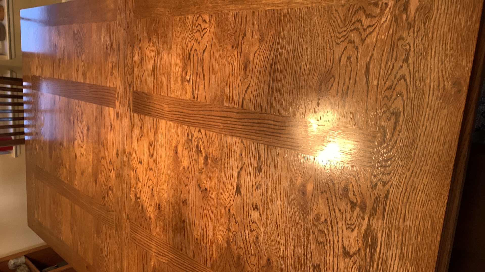 Photo 1 of DINING TABLE WITH 6 CHAIRS 74” X 34” H 30”
