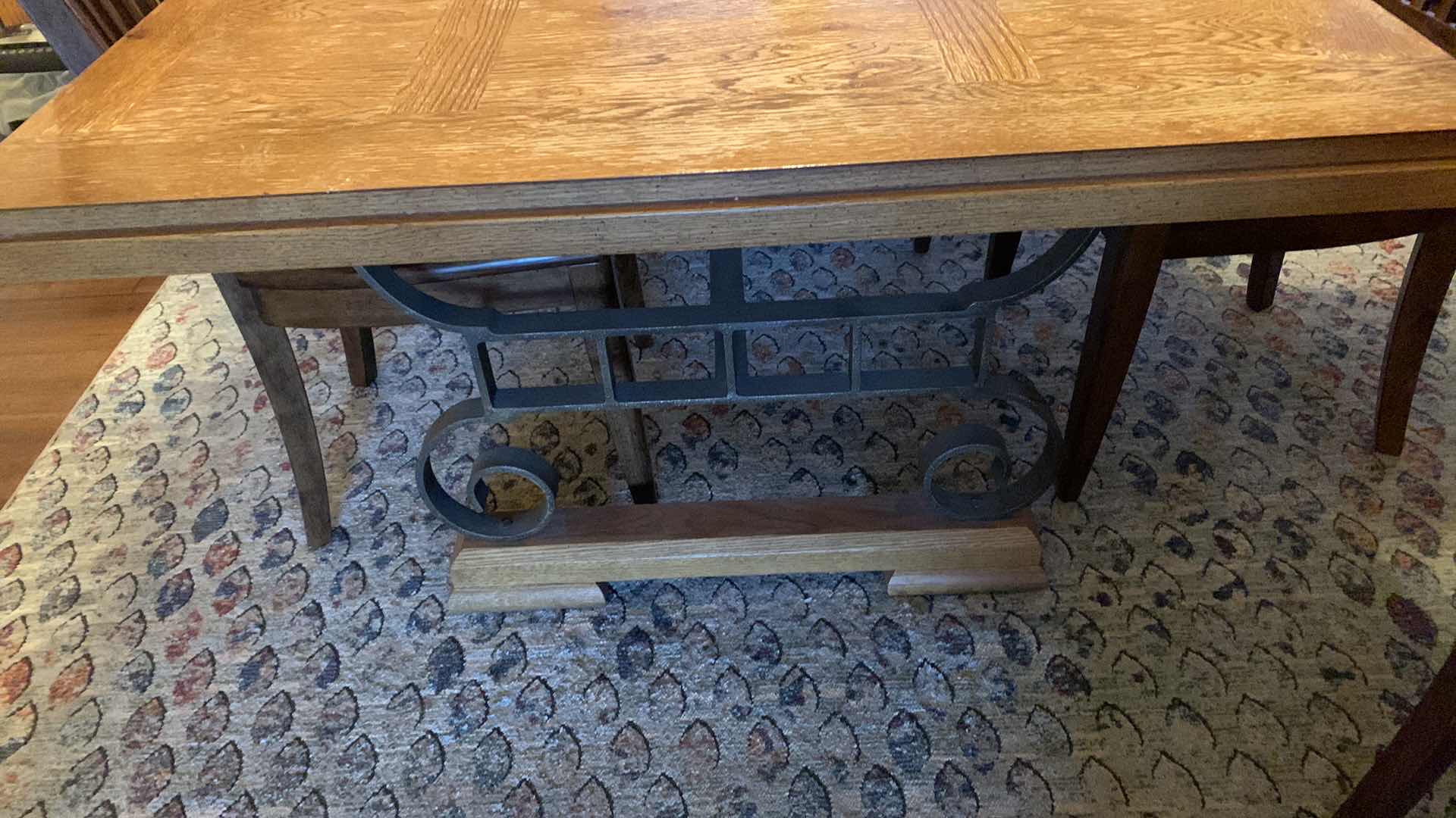 Photo 1 of DINING TABLE WITH 6 CHAIRS 74” X 34” H 30”