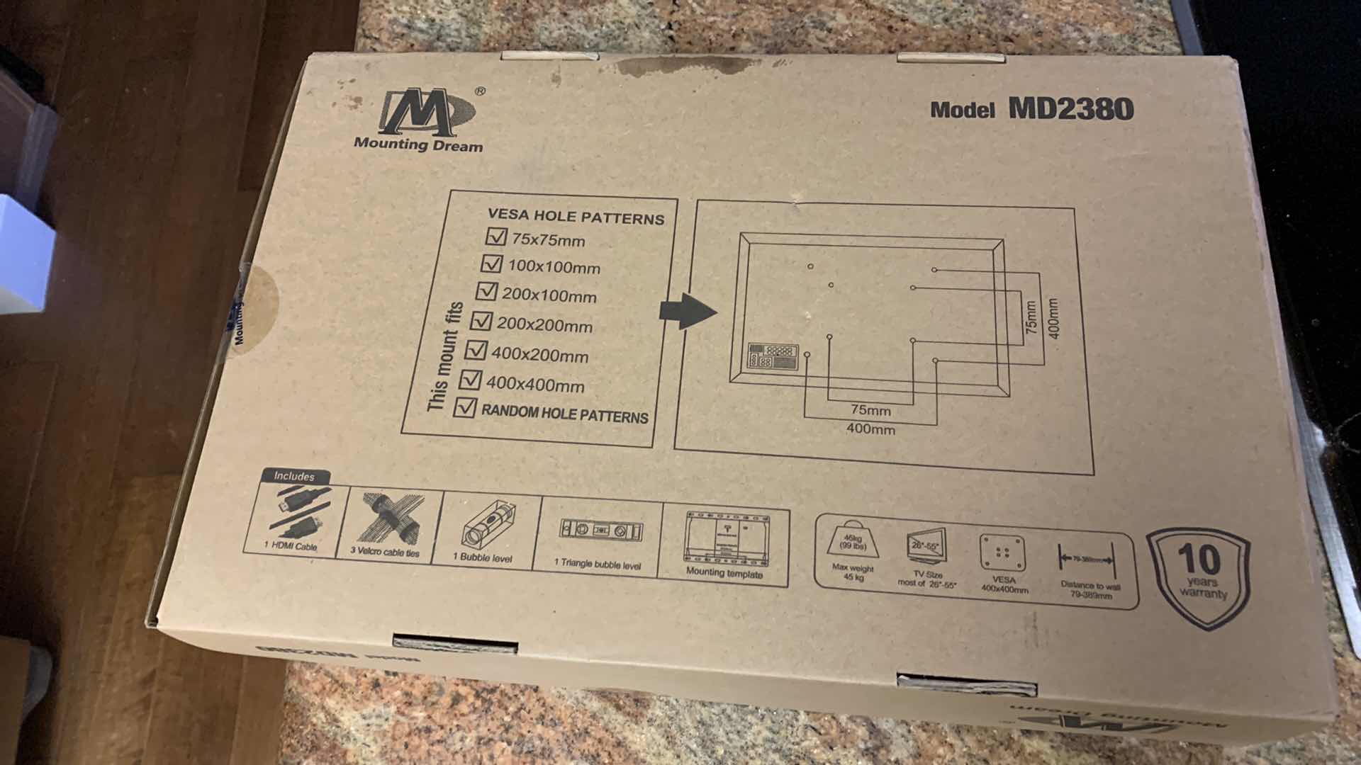 Photo 1 of MOUNTING DREAM FULL MOTION TV WALL MOUNT MD2380