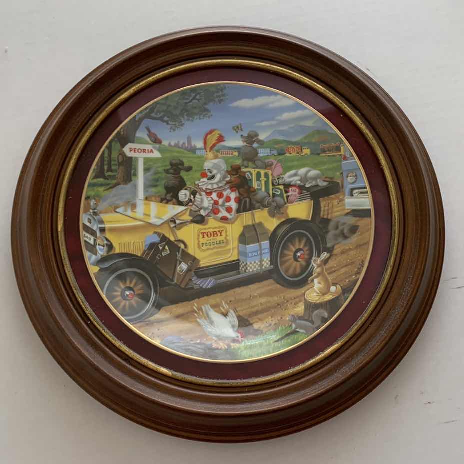 Photo 1 of “WILL IT PLAY IN PEORIA” RON LEE CARNIVAL OF CLOWNS LIMITED EDITION PLATE13” CIRCUMFERENCE