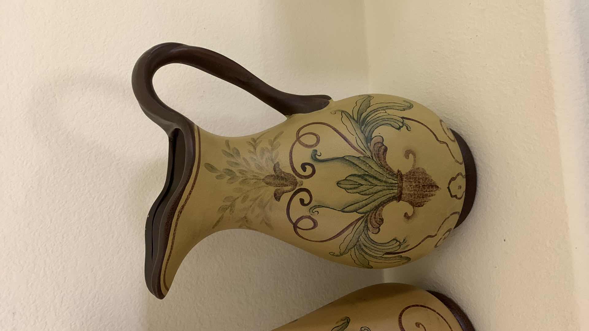 Photo 1 of 2-POTTERY CONTAINERS TALLEST IS 18”