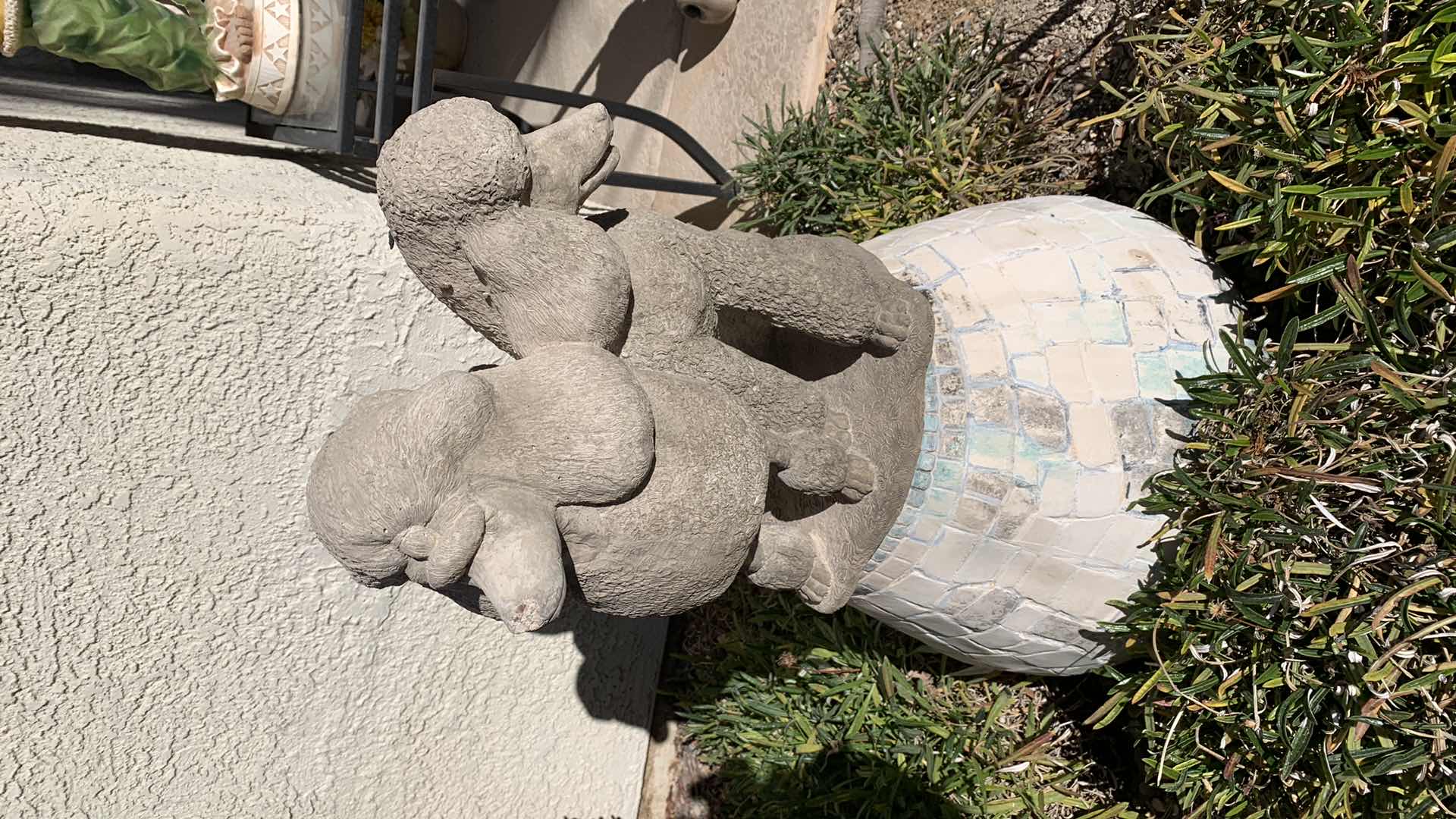 Photo 1 of CONCRETE POODLE SCULPTURE 16” TALL