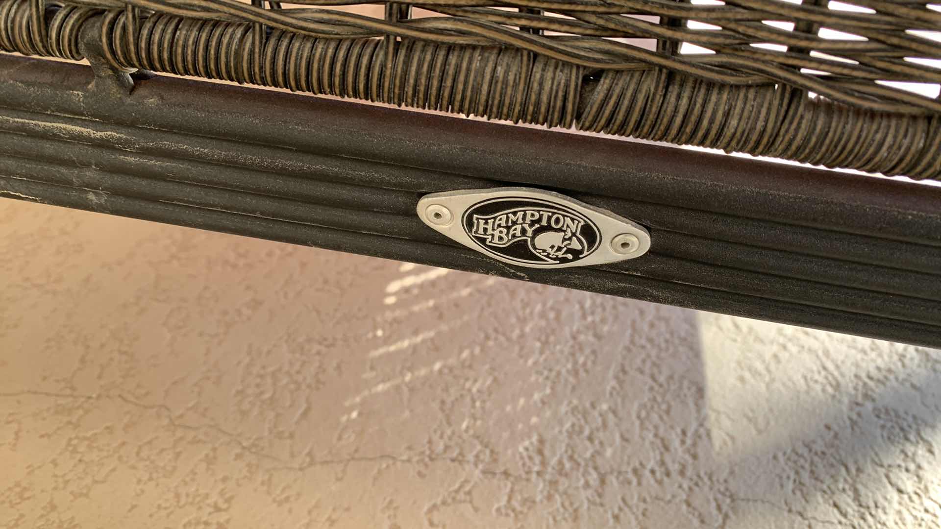 Photo 2 of HAMPTON BAY METAL AND RATTAN LOVE SEAT