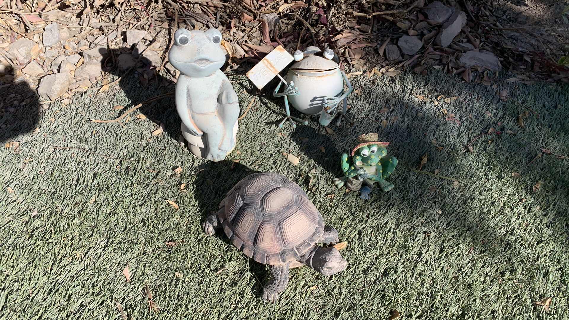Photo 1 of BACKYARD DECOR FROGS AND TURTLES