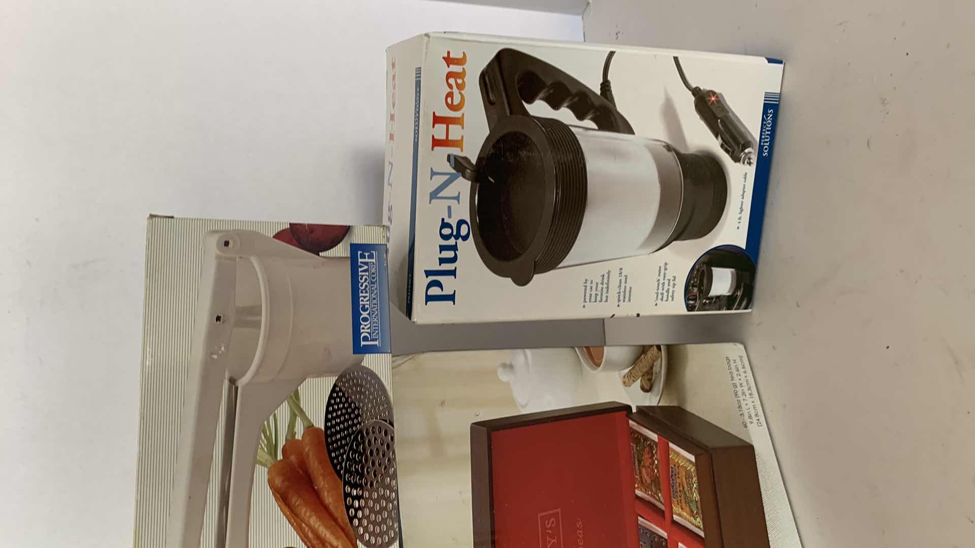 Photo 1 of TEA CHEST, ELECTRIC COFFEE CUP AND A RICE MASHER