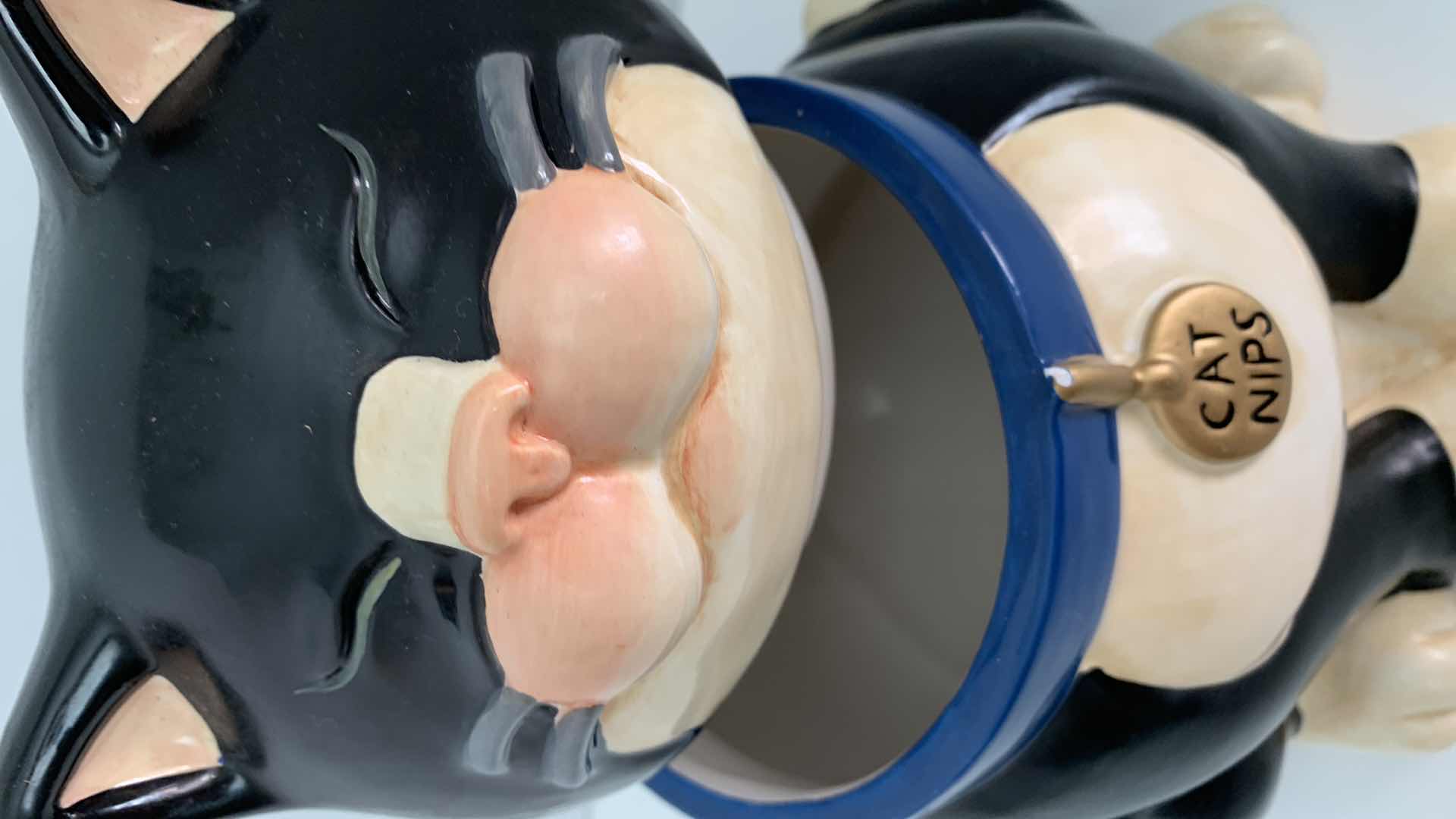 Photo 1 of CAT COOKIE JAR  9” TALL