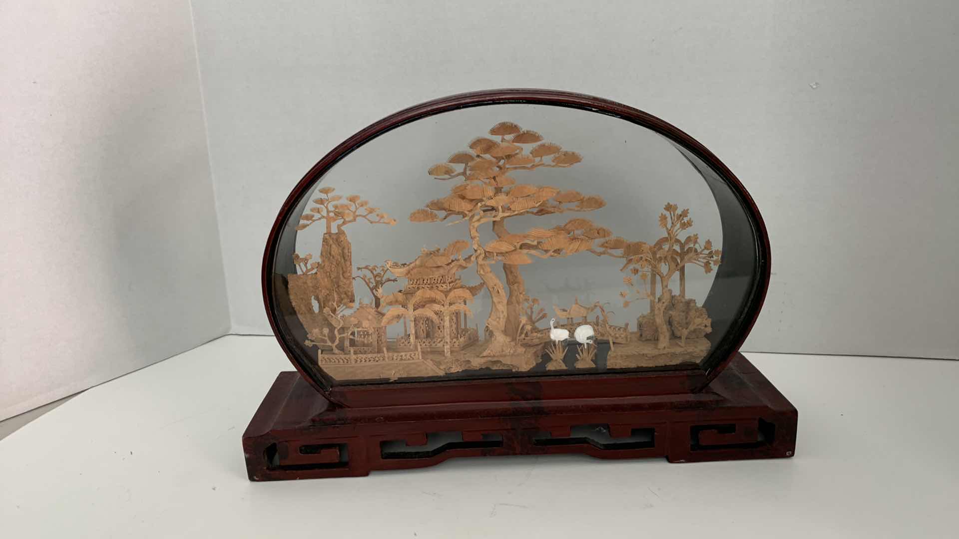 Photo 1 of CHINESE CORK SCULPTURE 12.5” X 9”