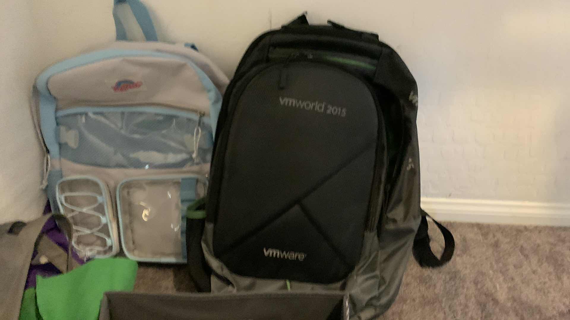 Photo 1 of ASSORTED BAGS AND BACK MASSAGER