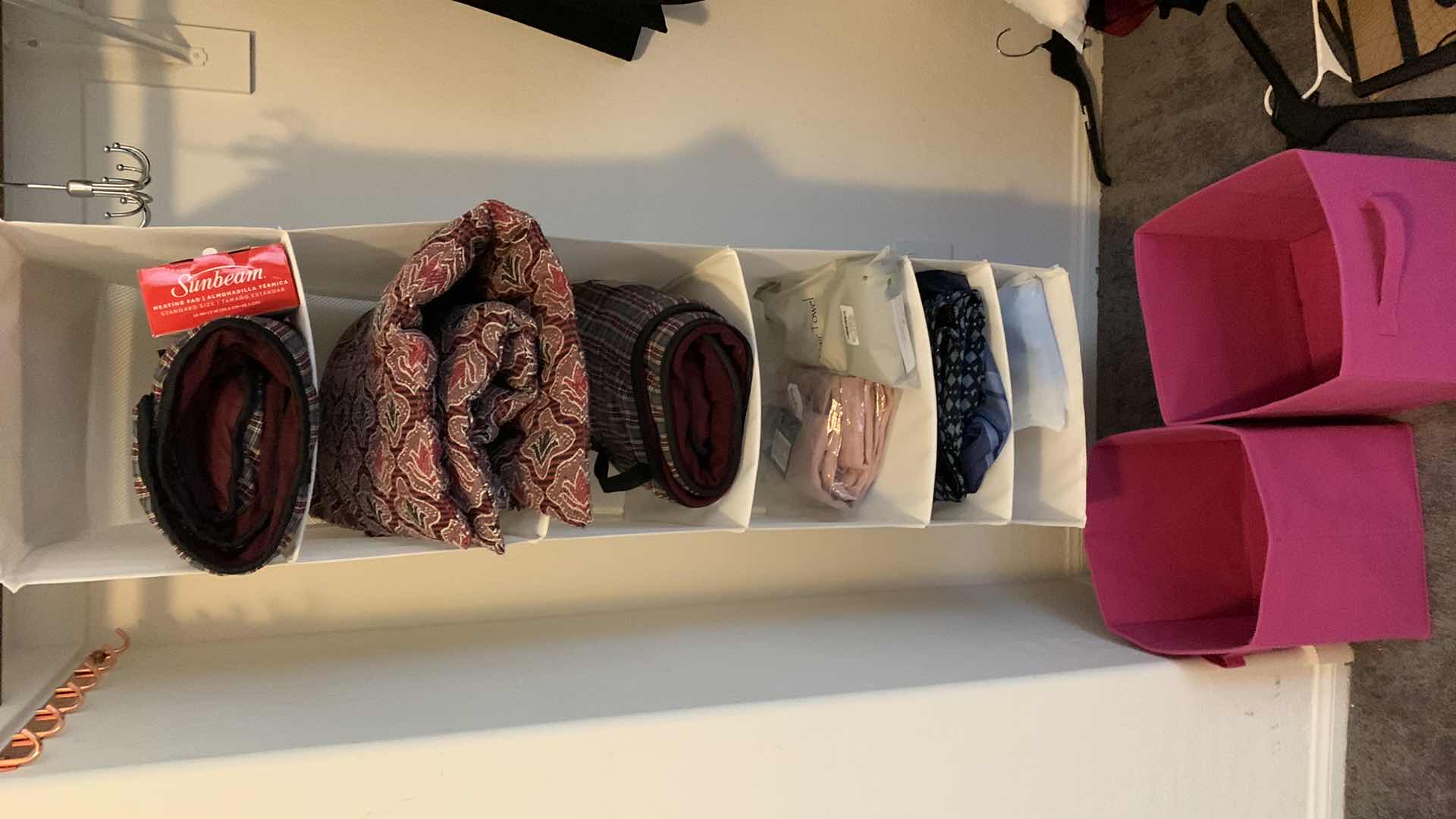 Photo 1 of HANGING STORAGE UNIT WITH HOME ITEMS