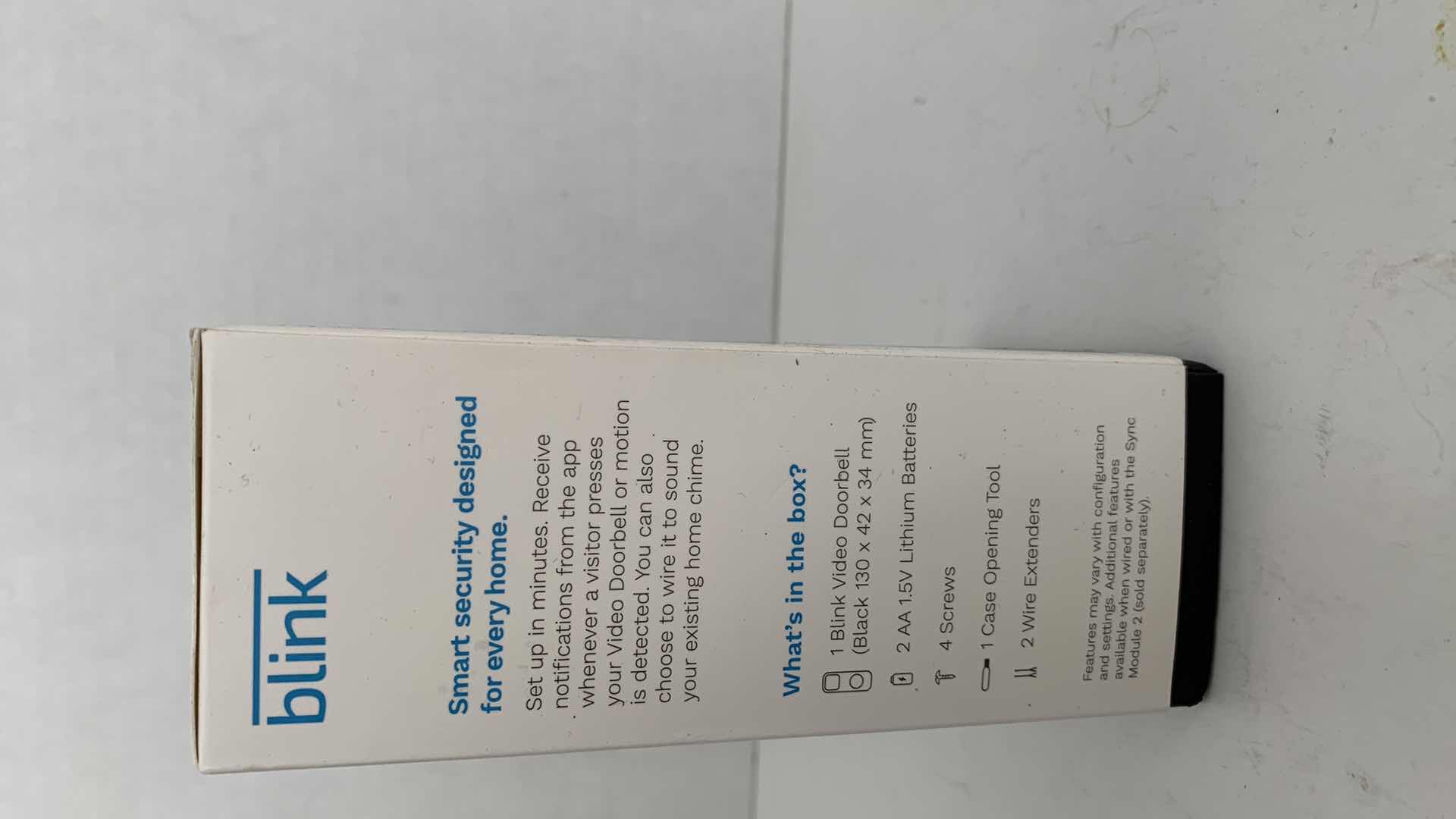 Photo 1 of BLINK VIDEO DOORBELL