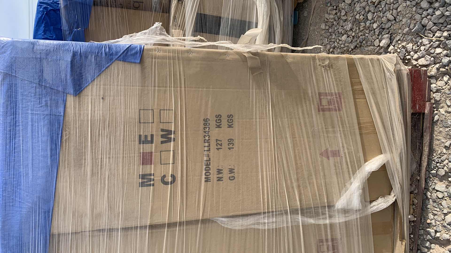 Photo 2 of LORELL ESSENTIAL SERIES FOUR DRAWER LATERAL FOUR DRAWER FILE CABINET MODEL LLR 34386 MAHOGANY FINISH 36" X 22" H55"