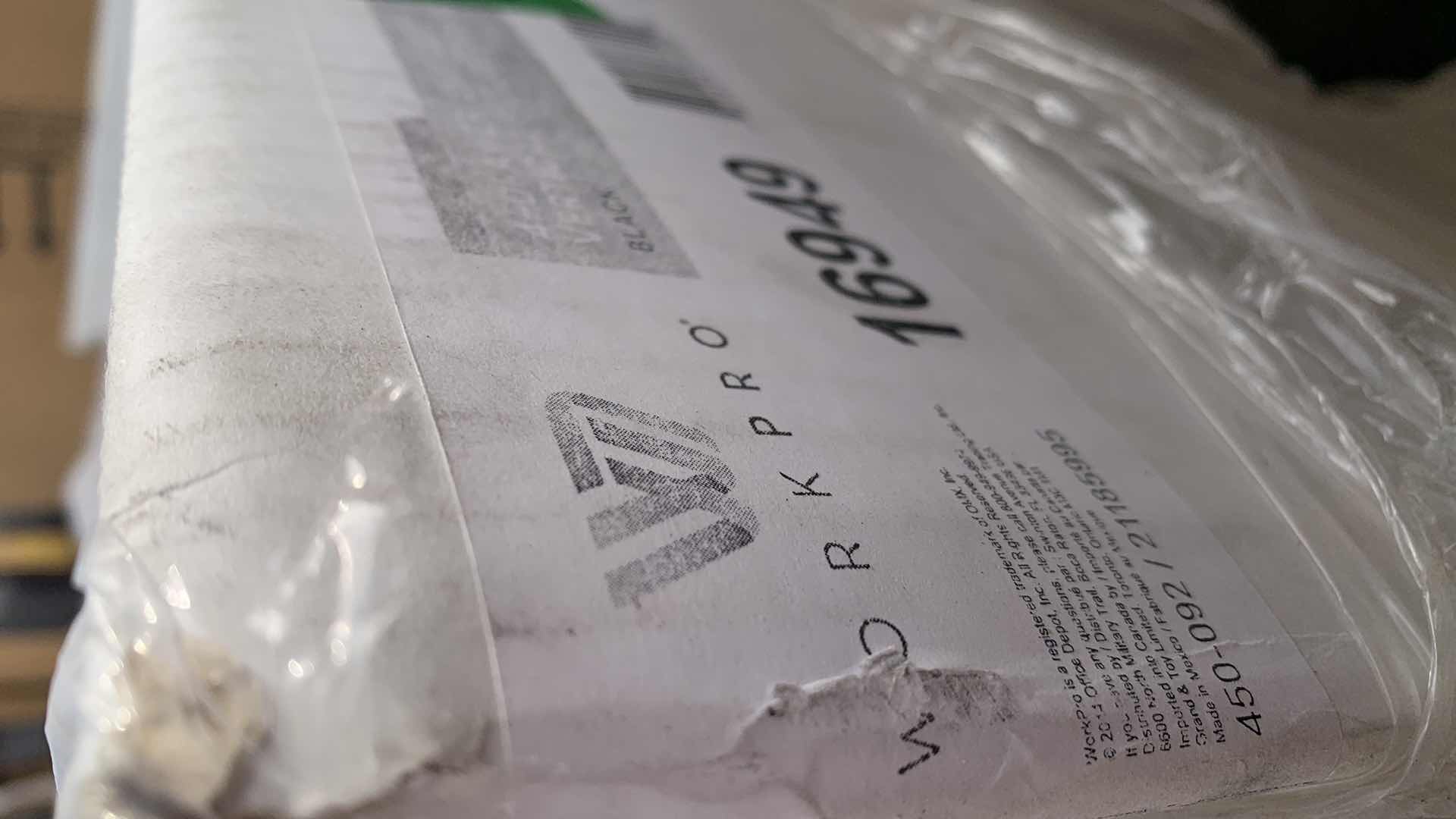 Photo 1 of WORKPRO FOUR DRAWER LETTER SIZE VERTICAL FILE CABINET BLACK COLOR MODEL 16949 15" X 26" H 52"