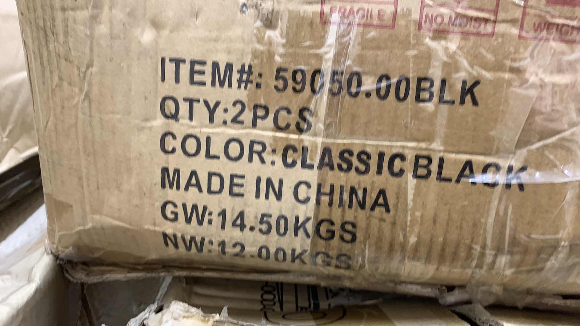 Photo 1 of CASSIS CLASSIC TRADITIONAL X-BACK WOOD RATTAN DINING CHAIR SET OF 2