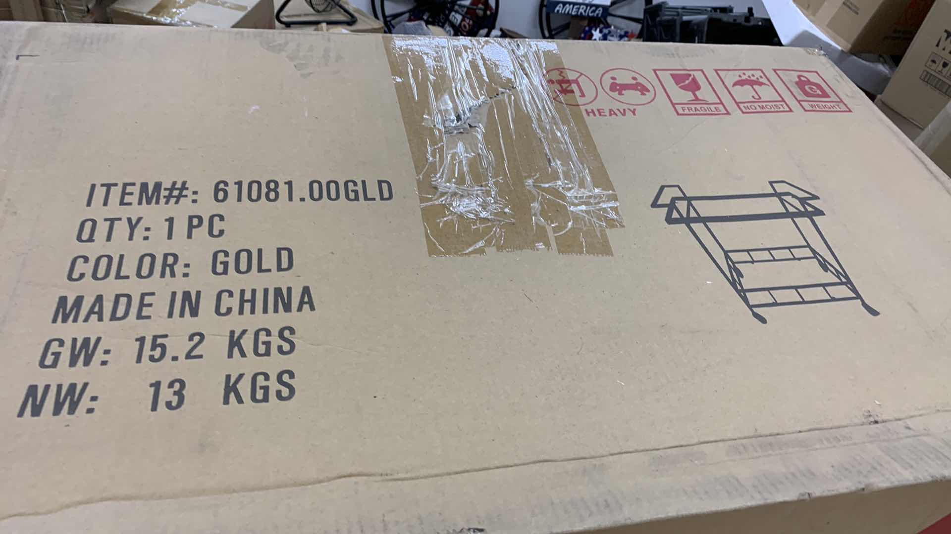 Photo 1 of $170 BROSE MODERN IRON AND GLASS BAR CART