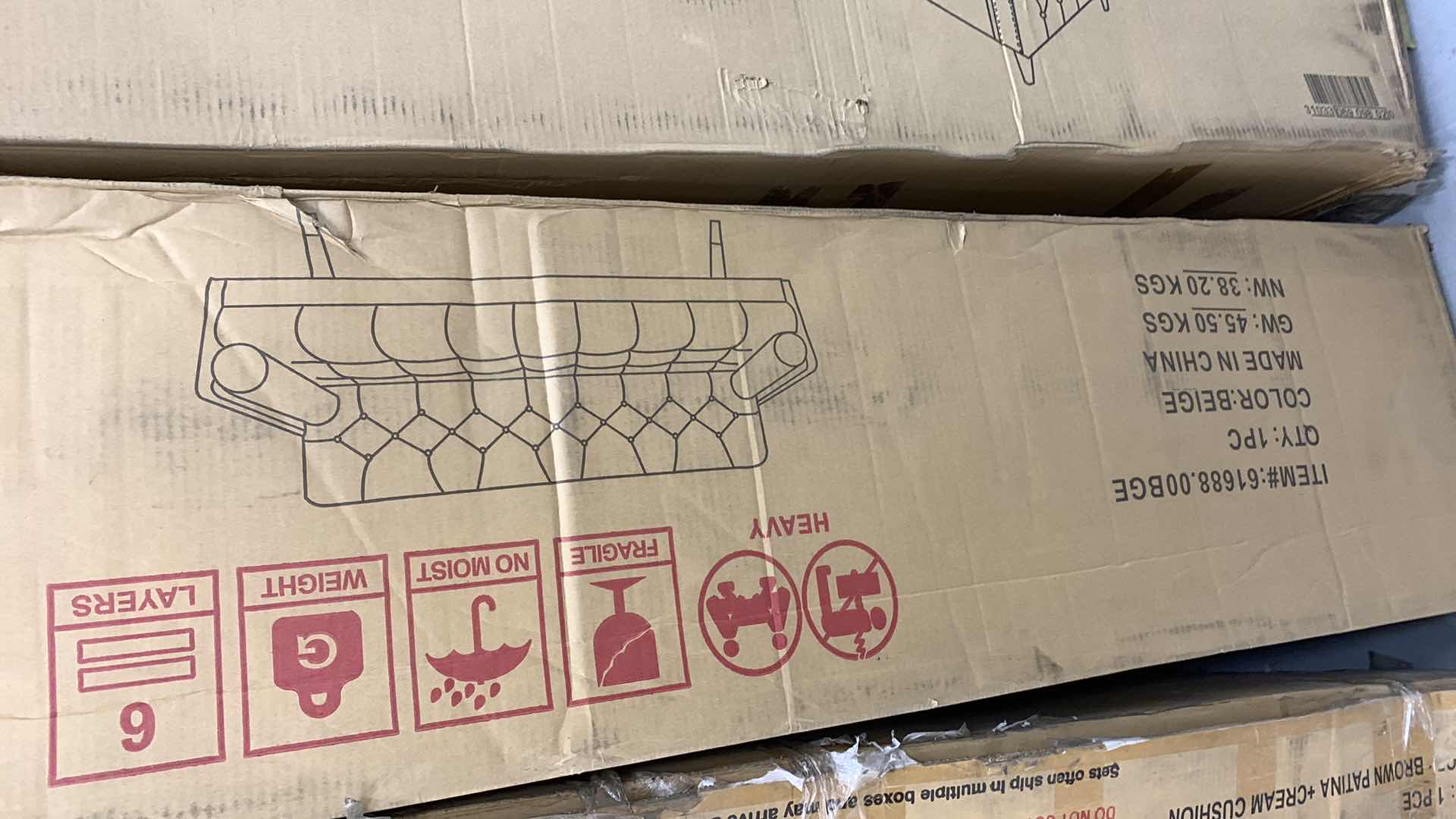 Photo 1 of AIDAN MID CENTURY MODERN TUFTED FABRIC SOFA