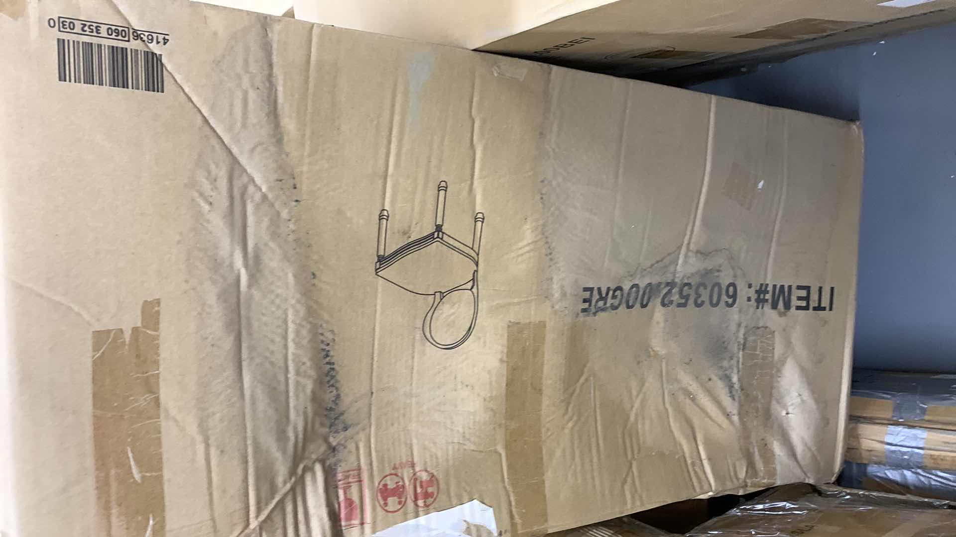 Photo 1 of PHINNAEUS FRENCH COUNTRY FABRIC DINING CHAIRS SET OF 2 GRAY