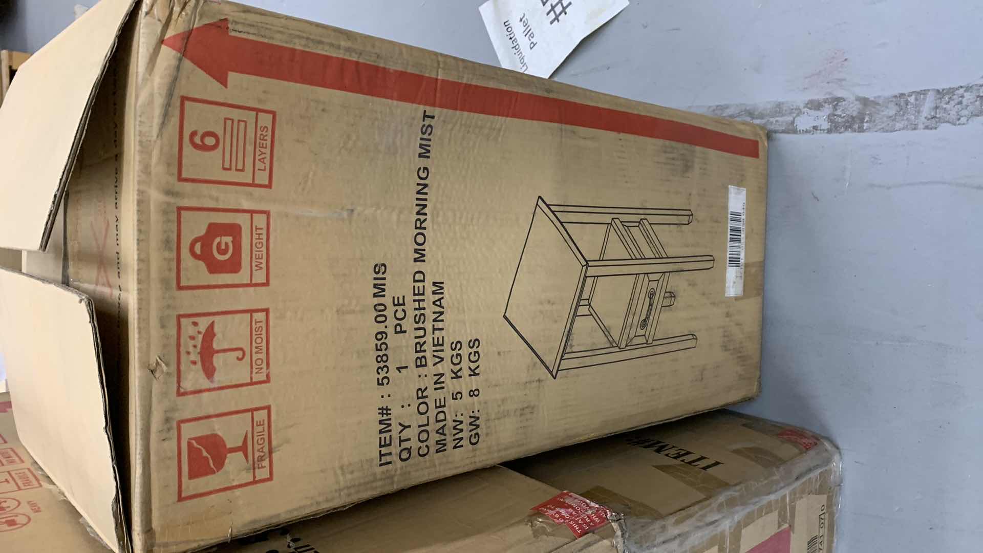 Photo 1 of DECLAN CONTEMPORARY ACACIA WOOD ACCENT TABLE WITH DRAWER, MORNING MIST BEIGE