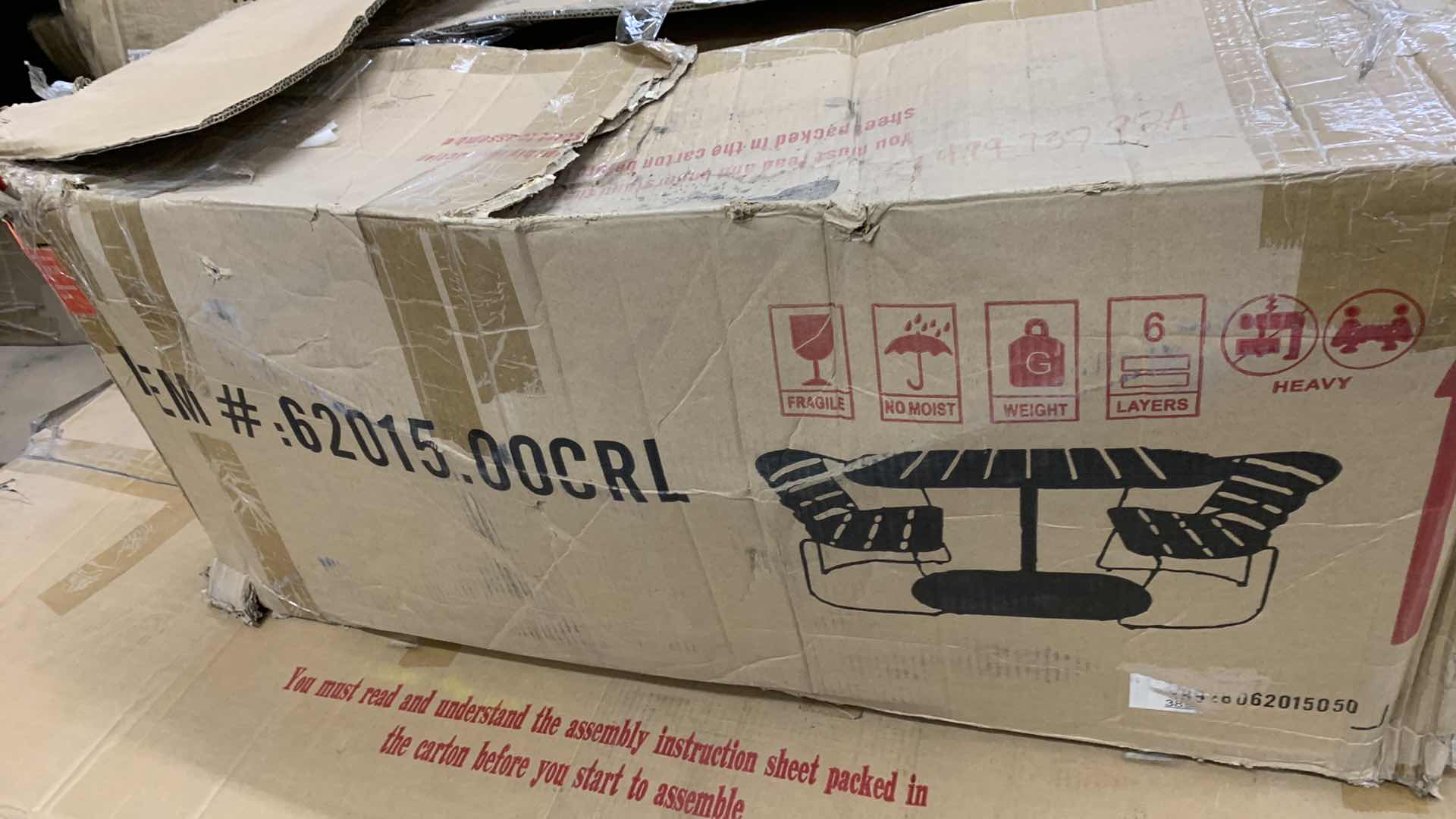 Photo 1 of SANTA MONICA OUTDOOR IRON BISTRO CORAL COLORED PATIO SET