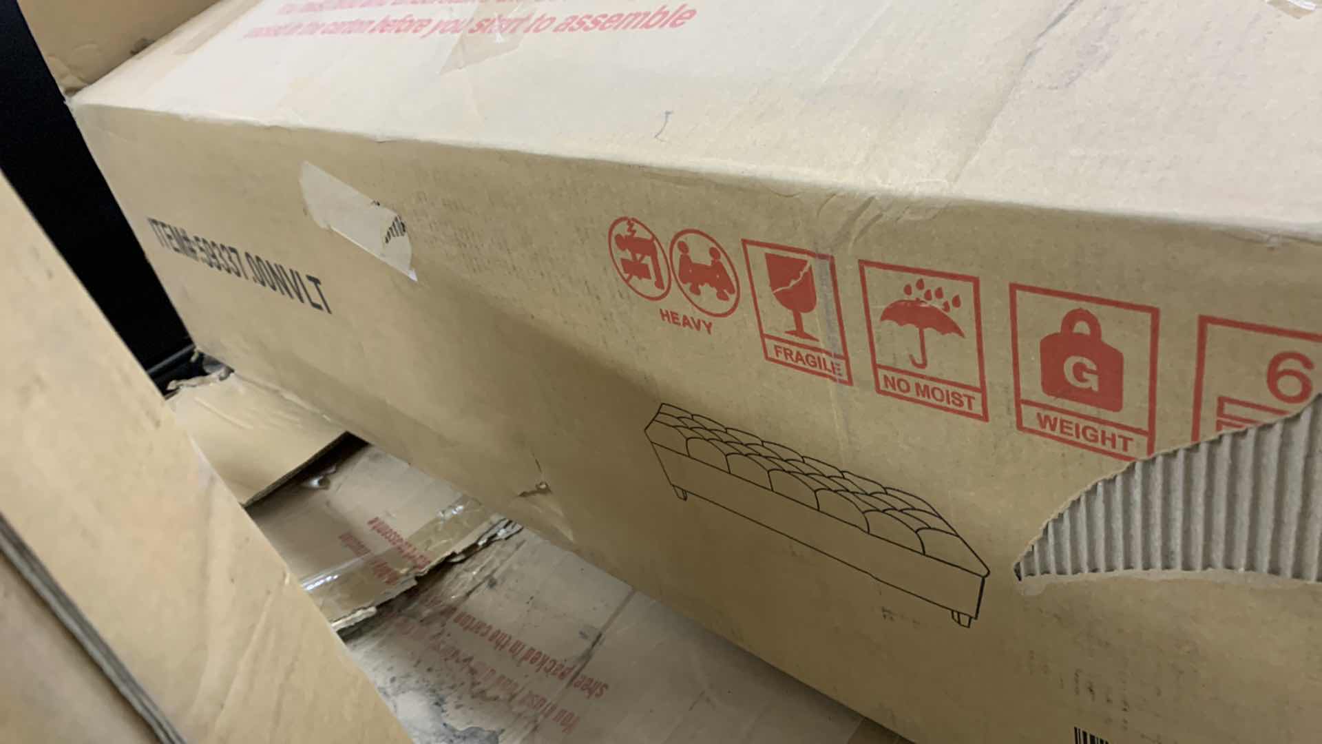 Photo 1 of MOLLE CONTEMPORARY BUTTON TUFTED STORAGE OTTOMAN BENCH