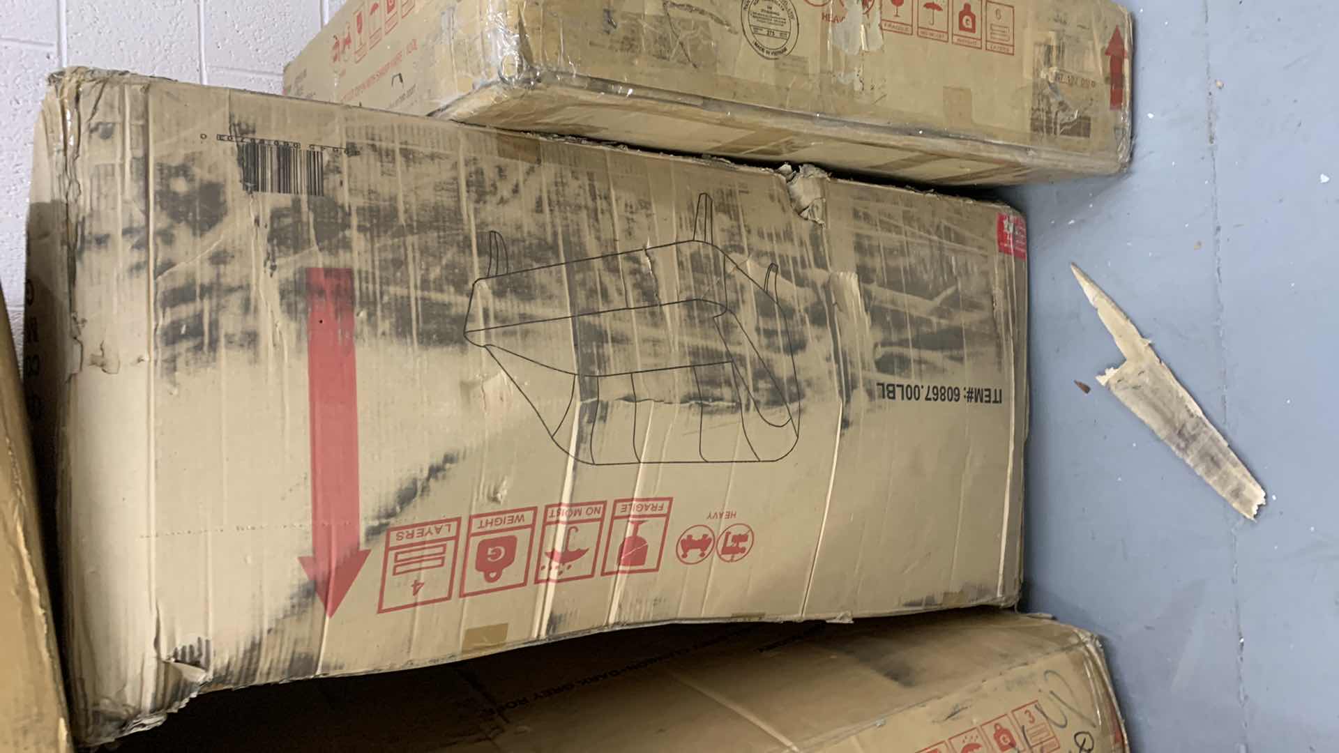 Photo 1 of JASPER MID CENTURY MODERN FABRIC UPHOLSTERED SHELL LOVESEAT W/ CHANNEL STICHING