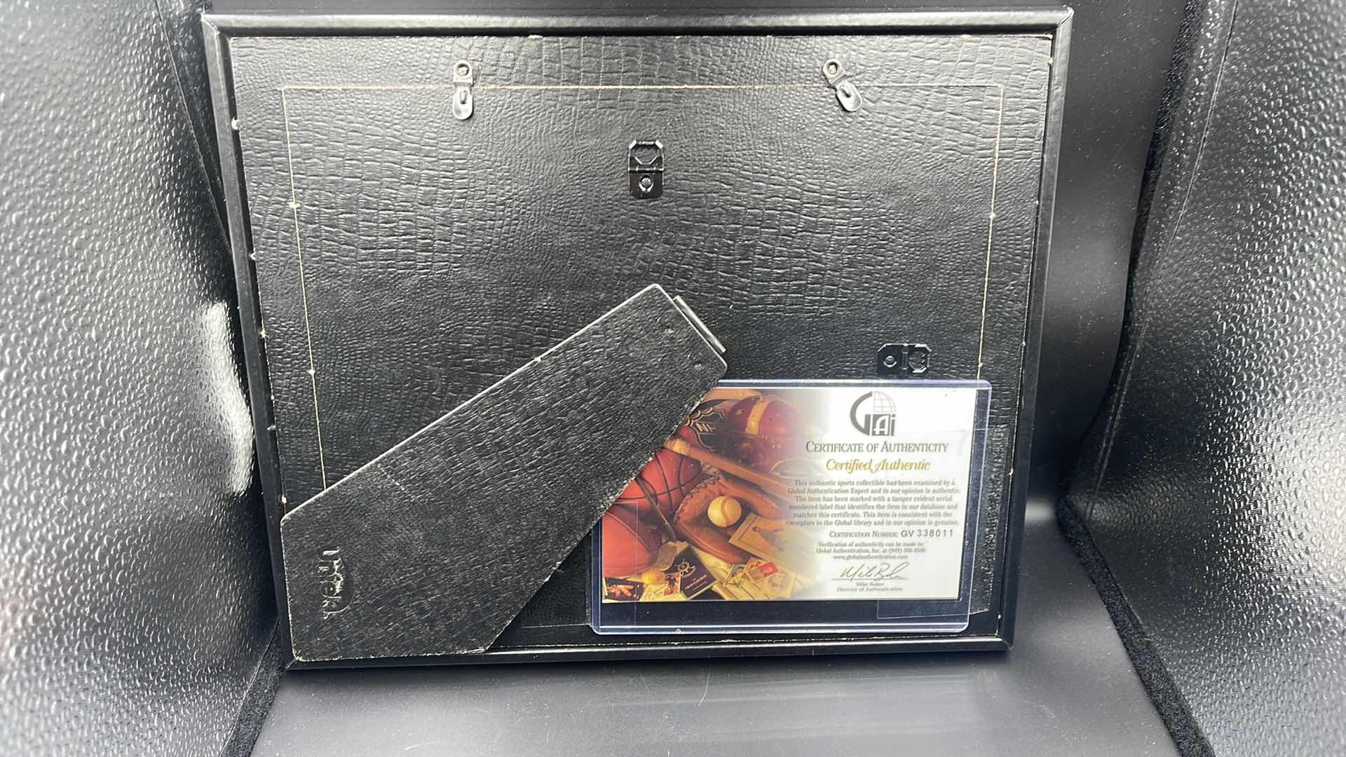 Photo 1 of MICKEY MANTEL & JOE DIMAGGIO AUTOGRAPHED 8” X 10” FRAMED PHOTO W COA