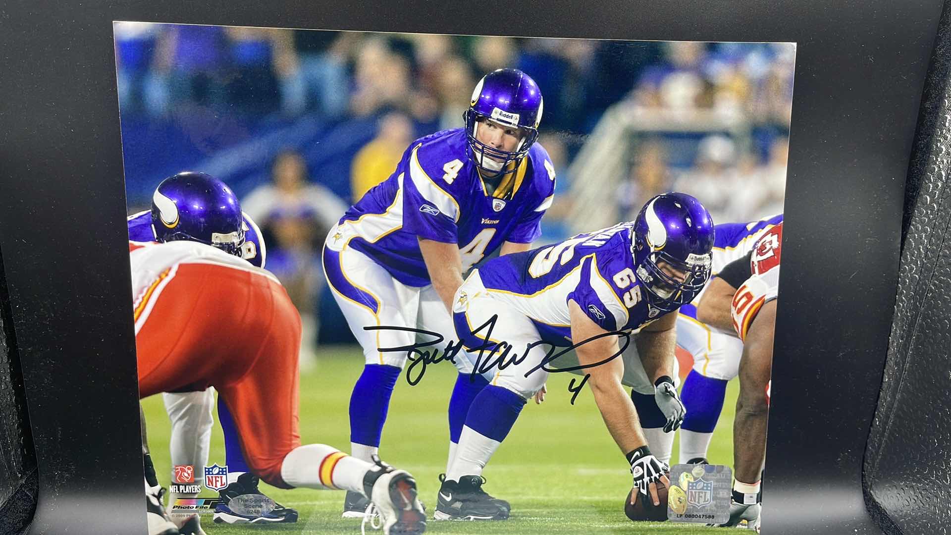 Photo 1 of BRETT FAVRE 8” X 10” AUTOGRAPHED PHOTO W COA