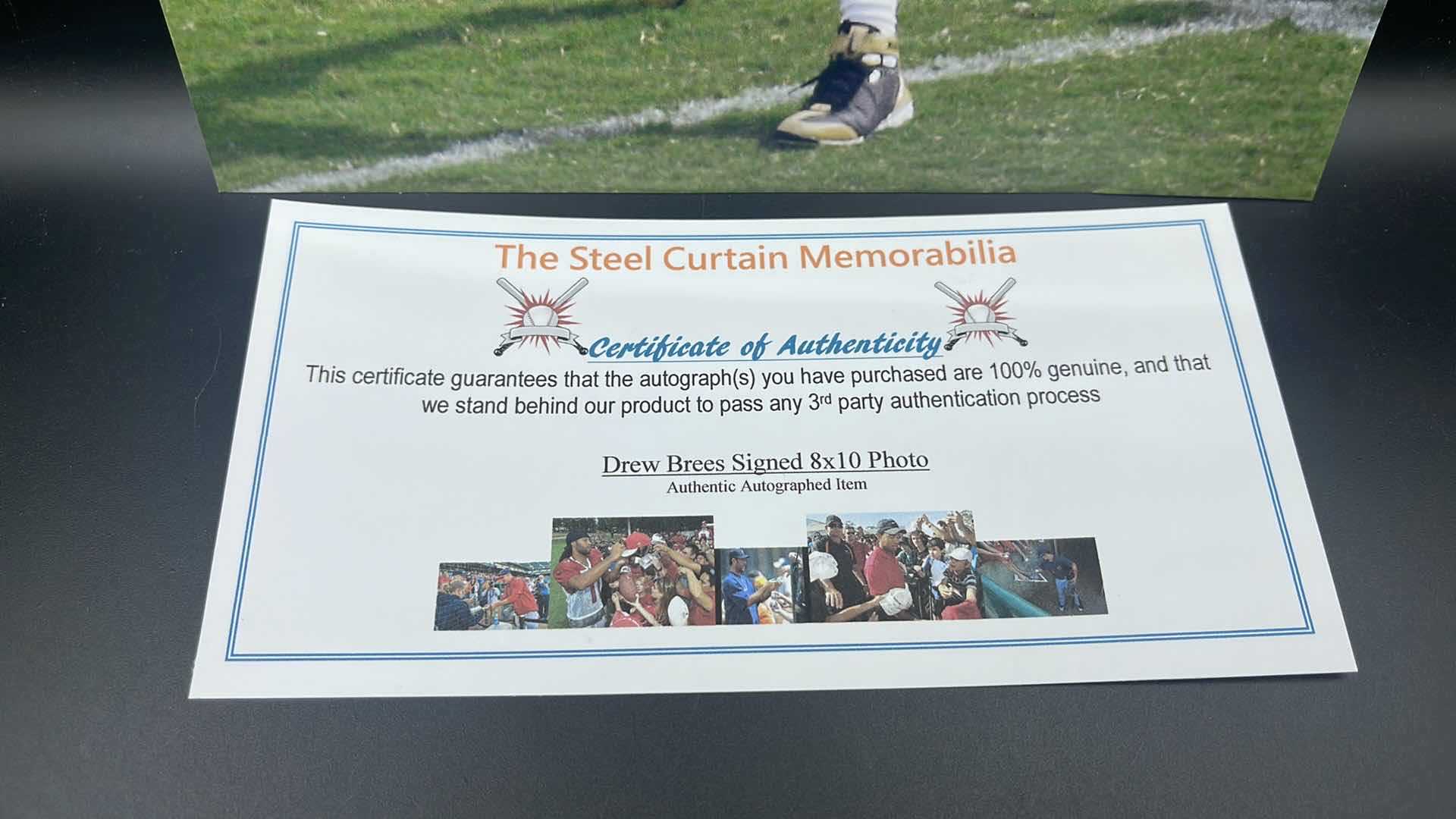 Photo 1 of DREW BREES 8” X 10” AUTOGRAPHED PHOTO W COA