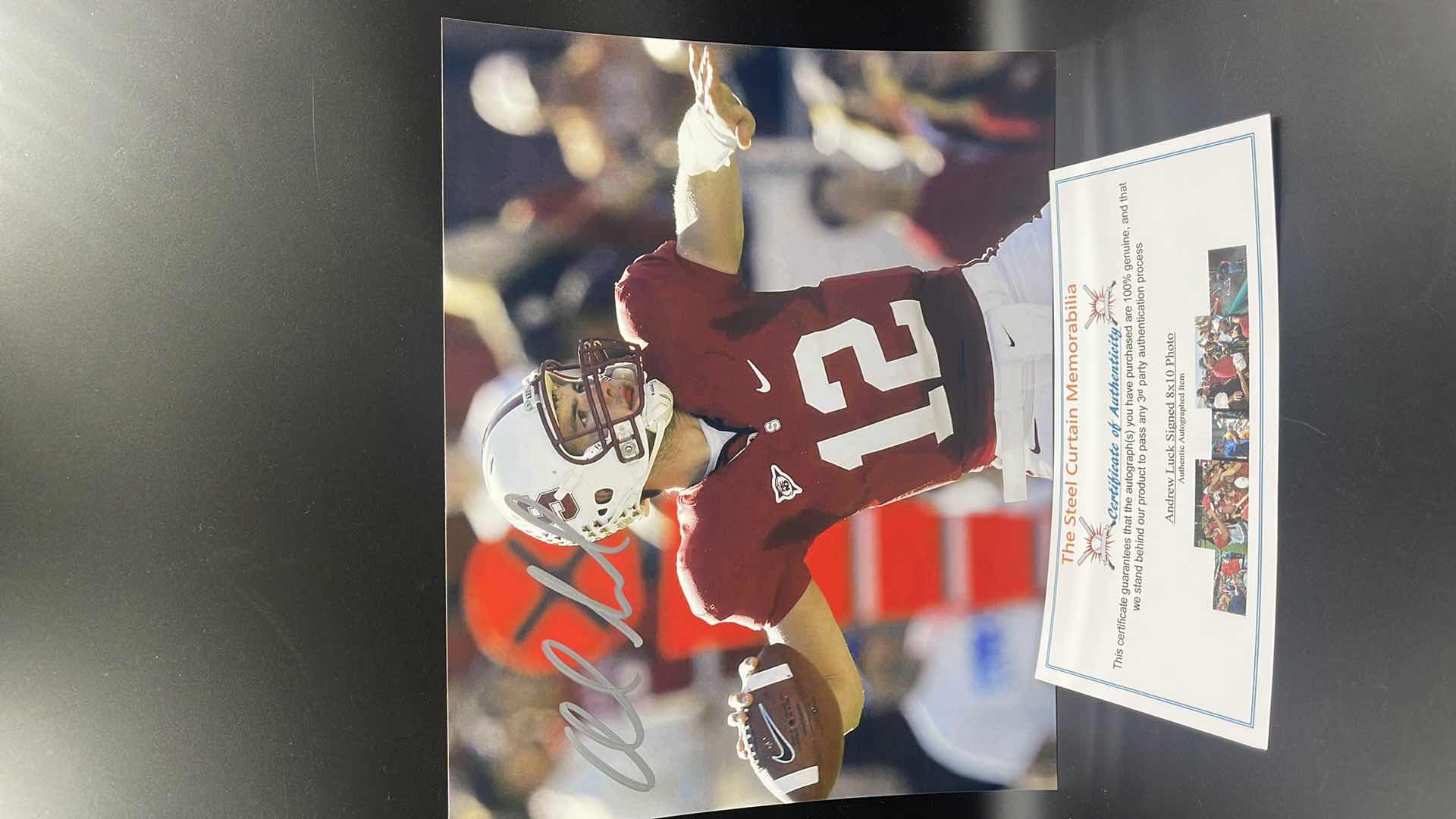 Photo 1 of ANDREW LUCK 8” X 10” AUTOGRAPHED PHOTO W COA