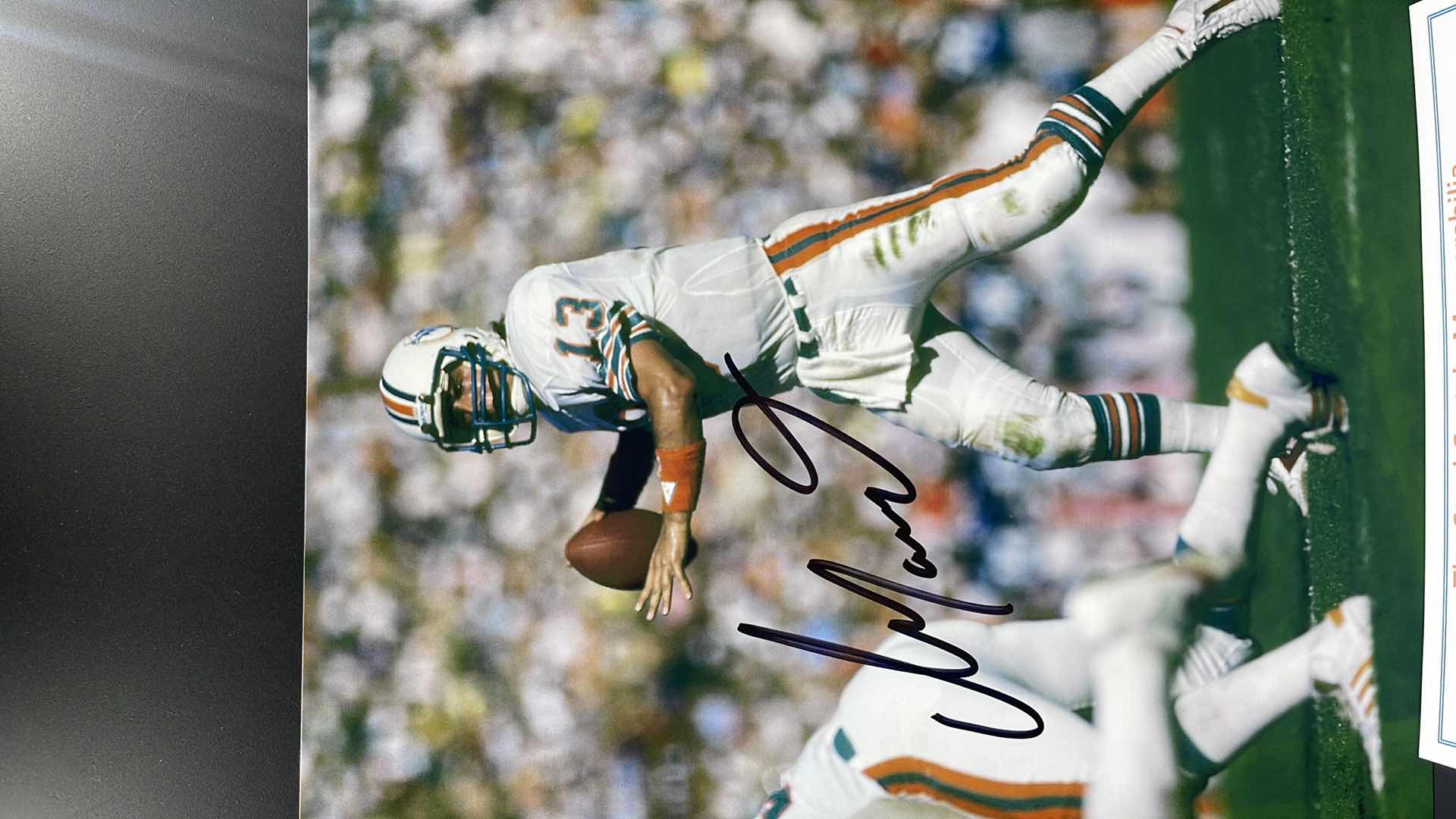 Photo 1 of DAN MARINO 8” X 10” AUTOGRAPHED PHOTO W COA